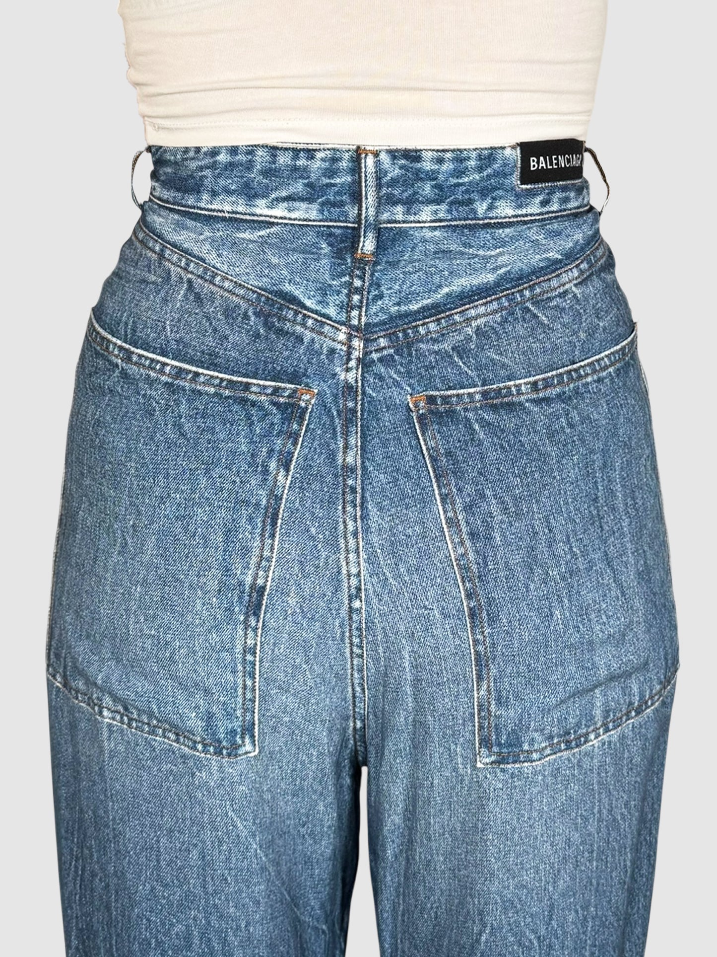 Denim-Look Pants
