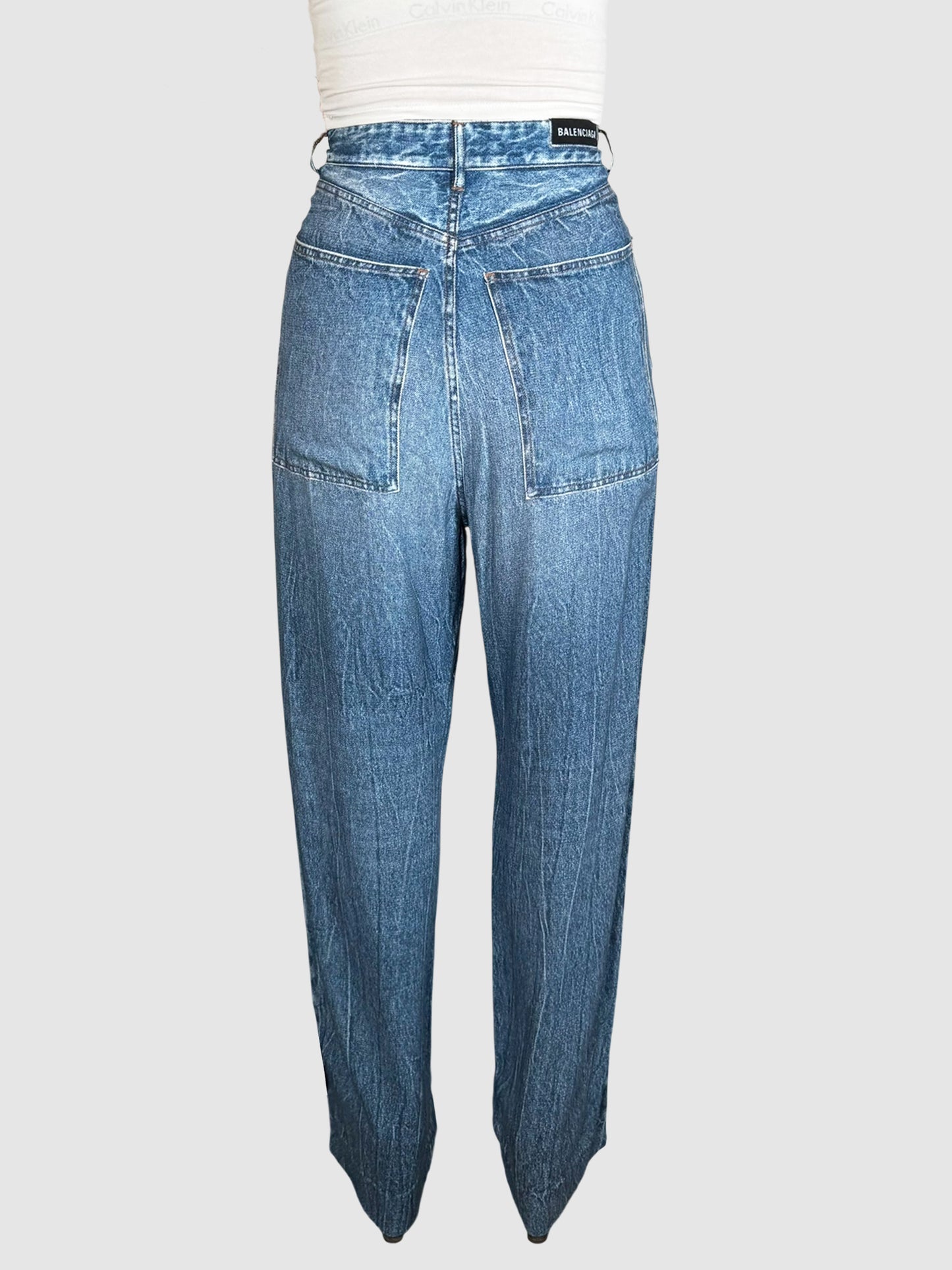 Denim-Look Pants