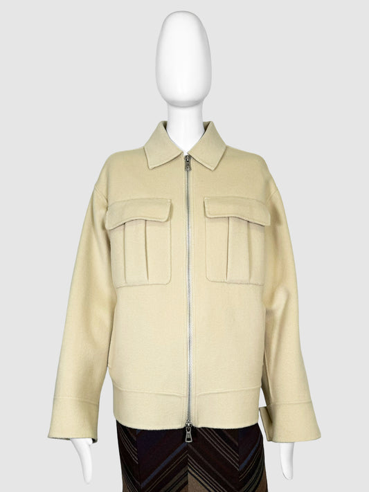 Wool Zip-Up Jacket - Size 0