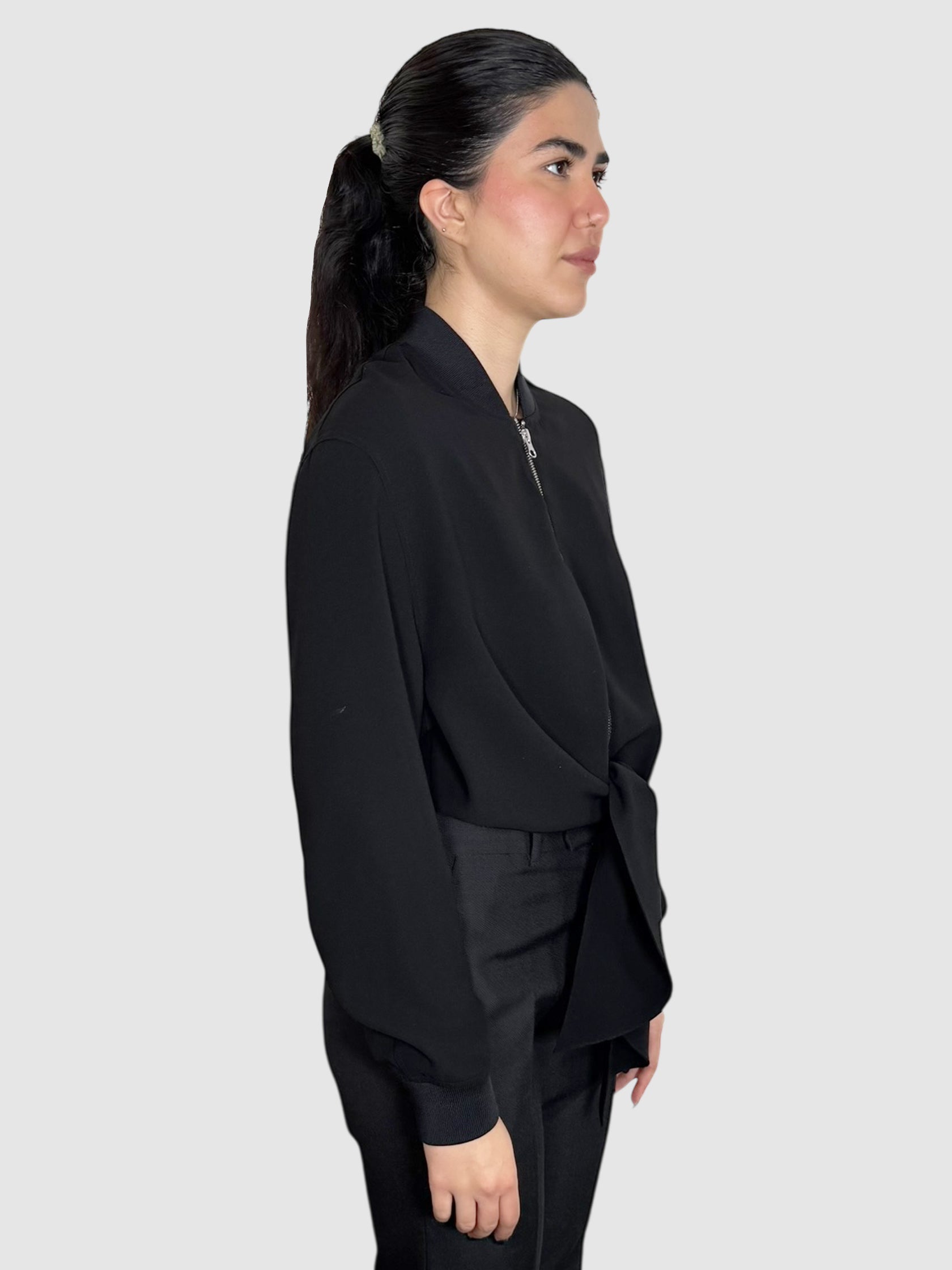 Front Tie Bomber Jacket