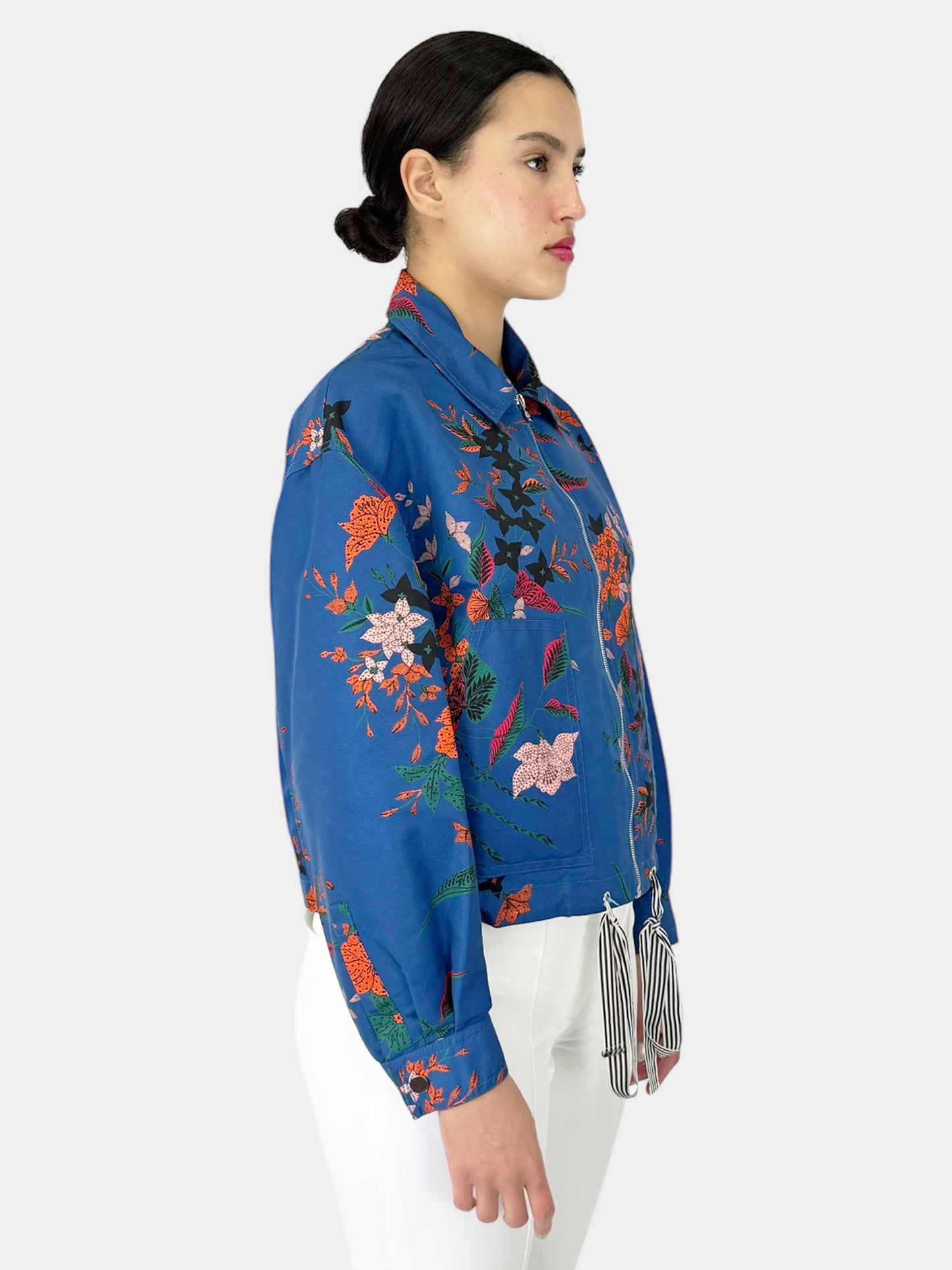 Floral Bomber Jacket - Size M