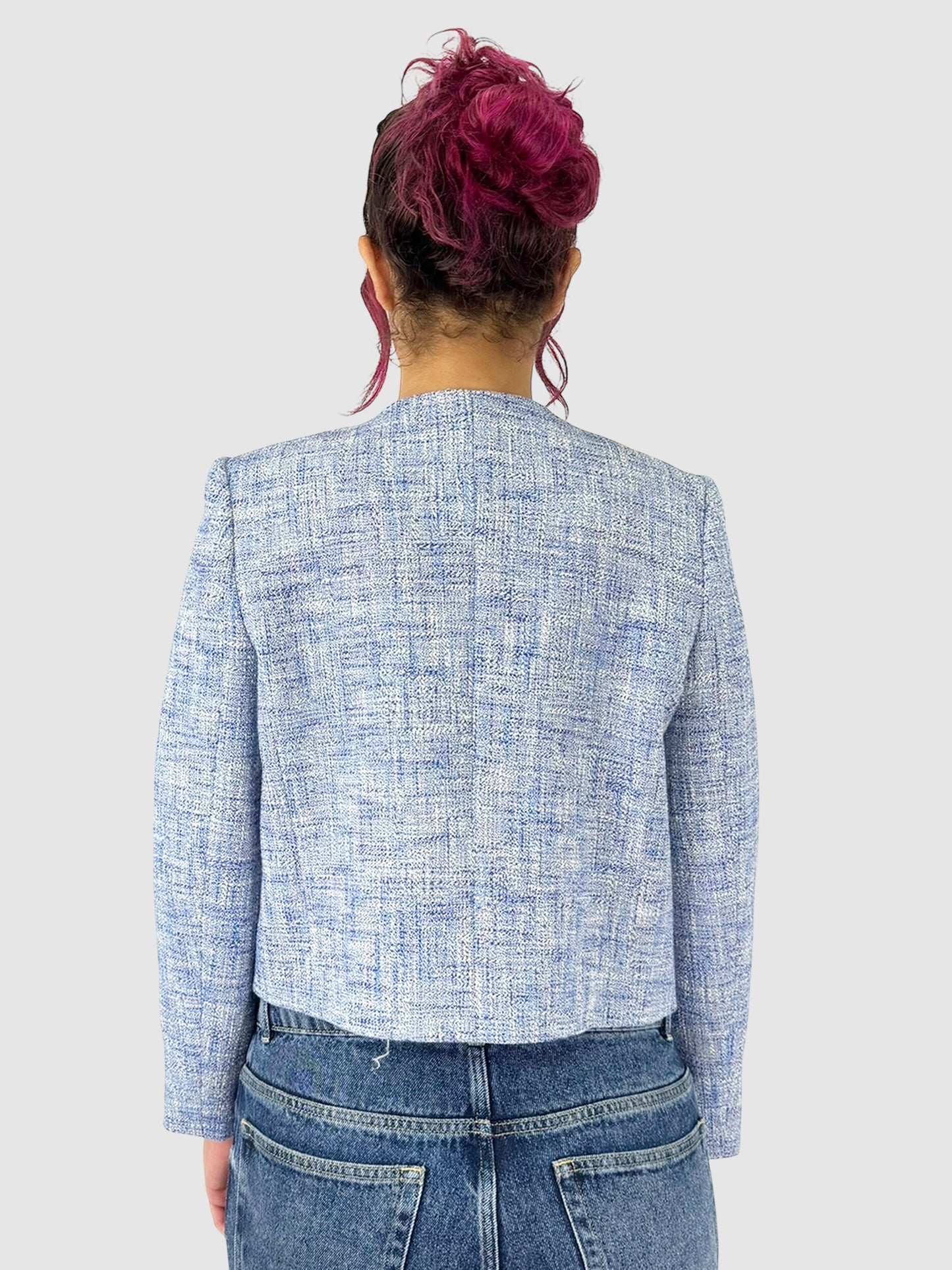 Tweed Button-Up Jacket