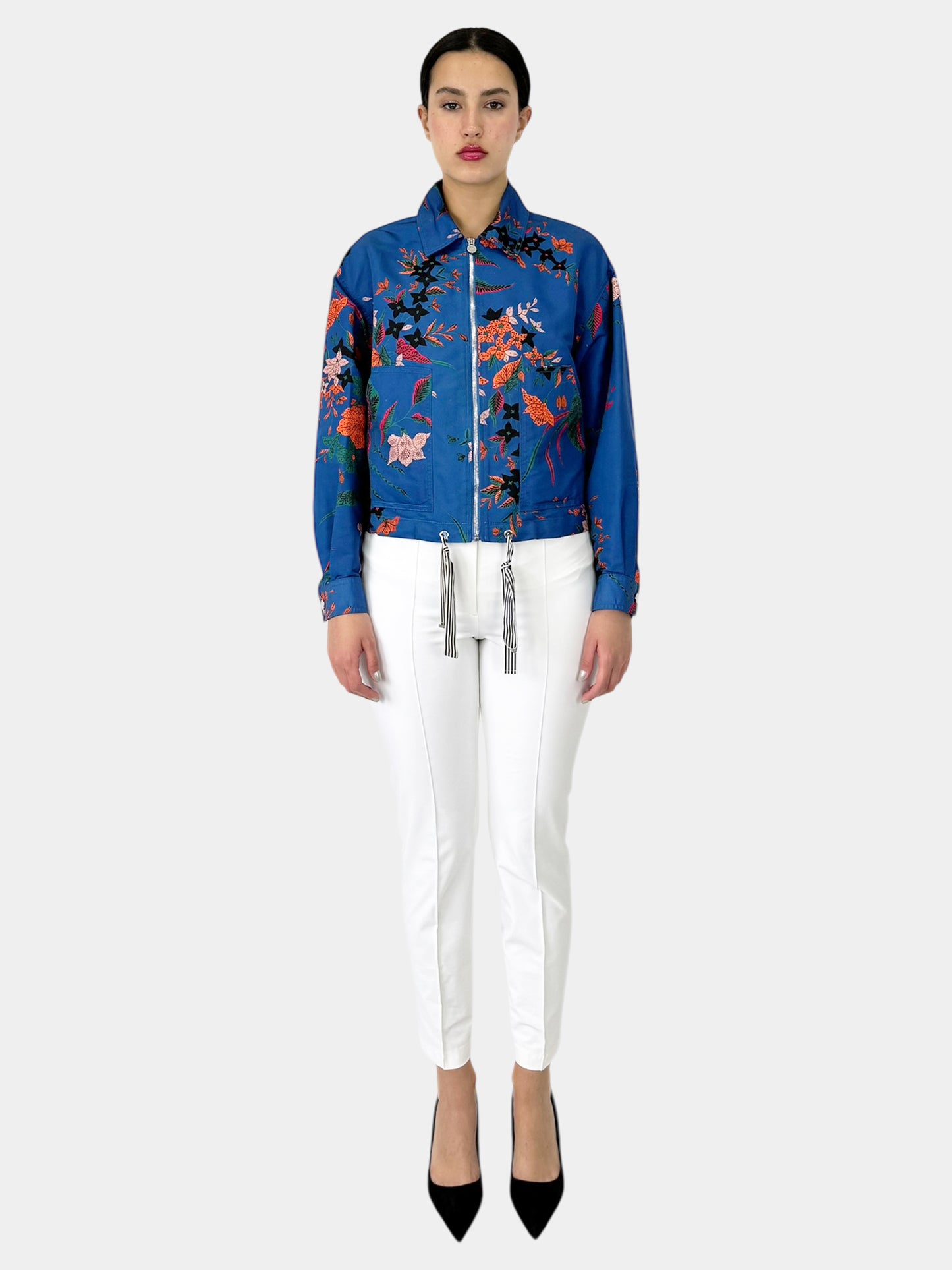 Floral Bomber Jacket - Size M