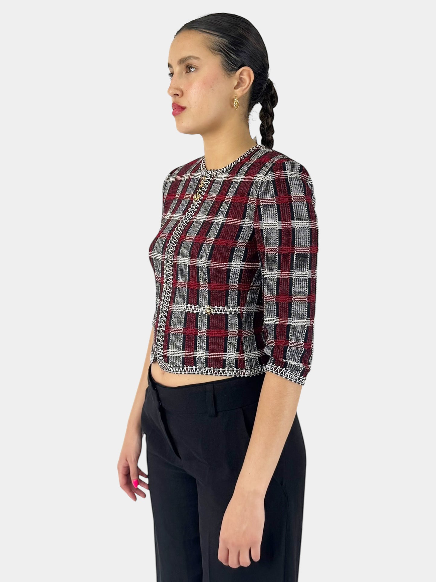 Plaid Tweed Jacket