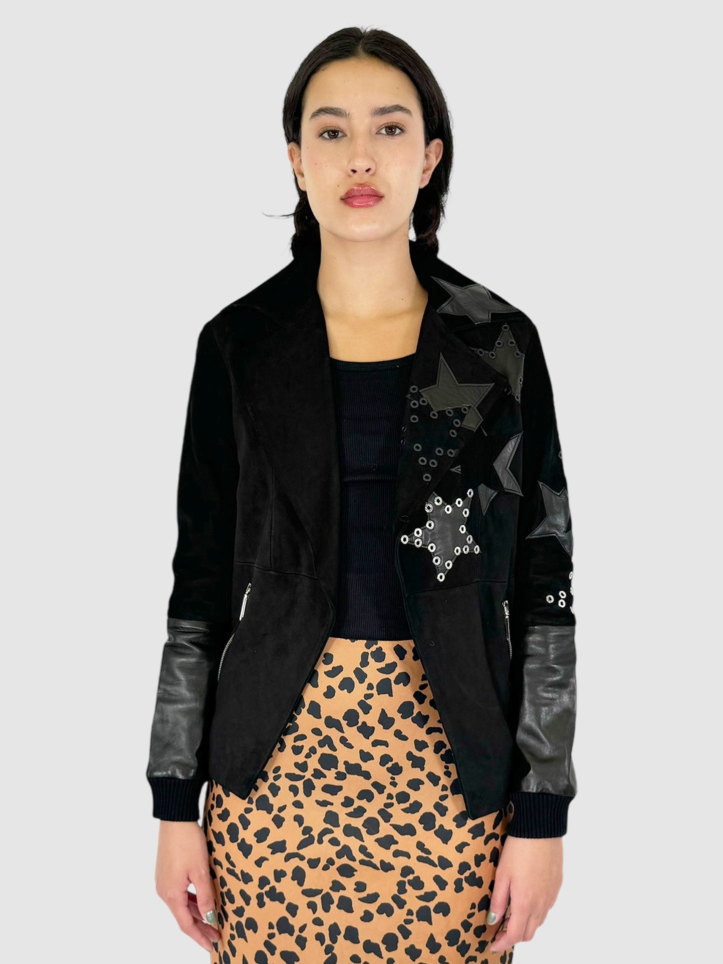 2015-2016 Star Patch Suede Jacket - Size 36