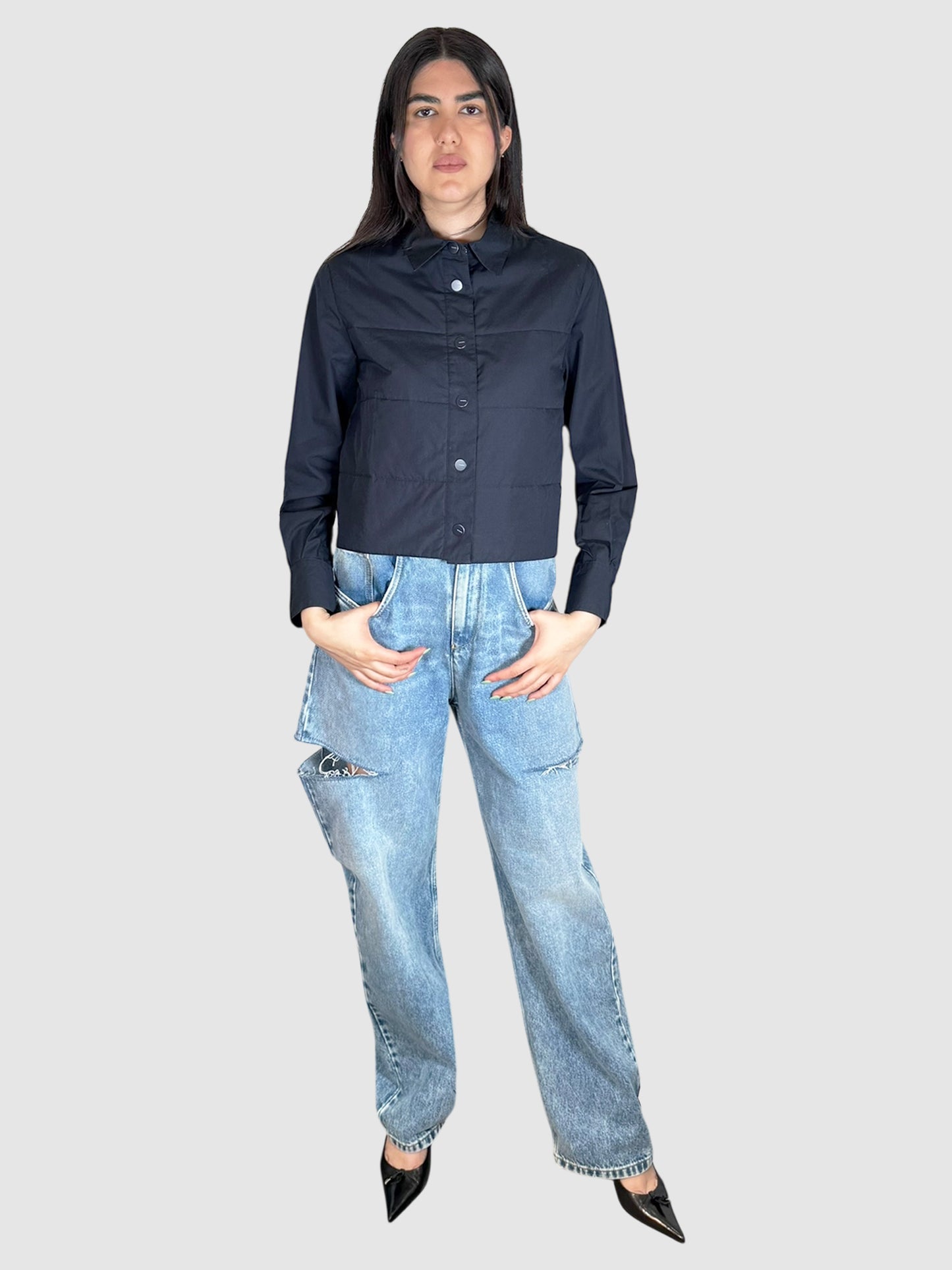2014 Quilted Button-Up Jacket