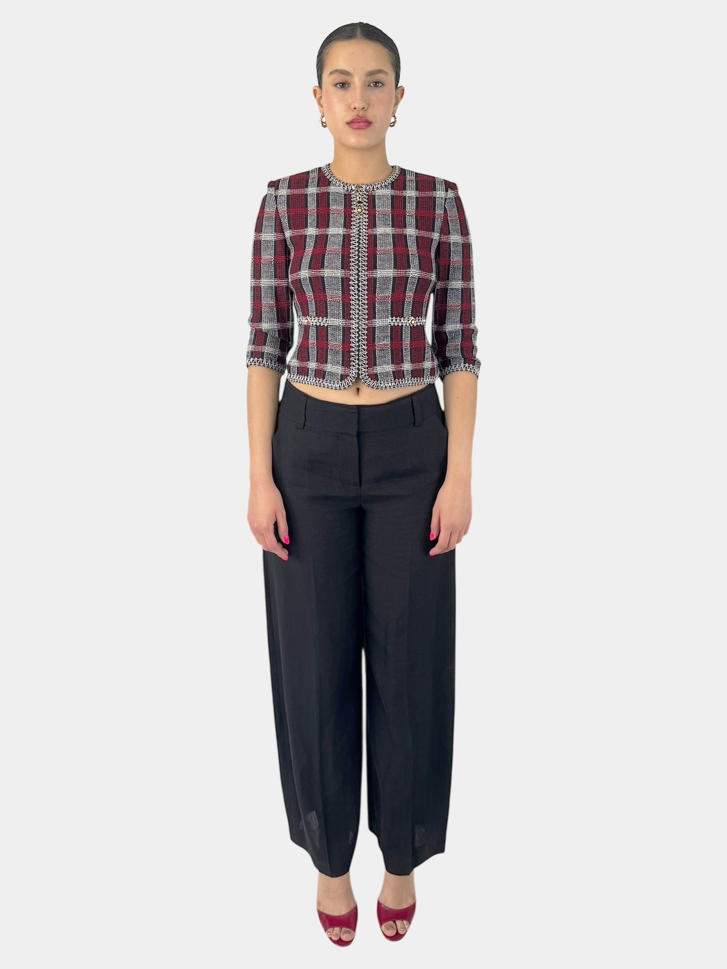 Plaid Tweed Jacket