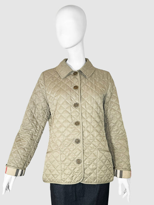 Quilted Button-Up Jacket - Size M