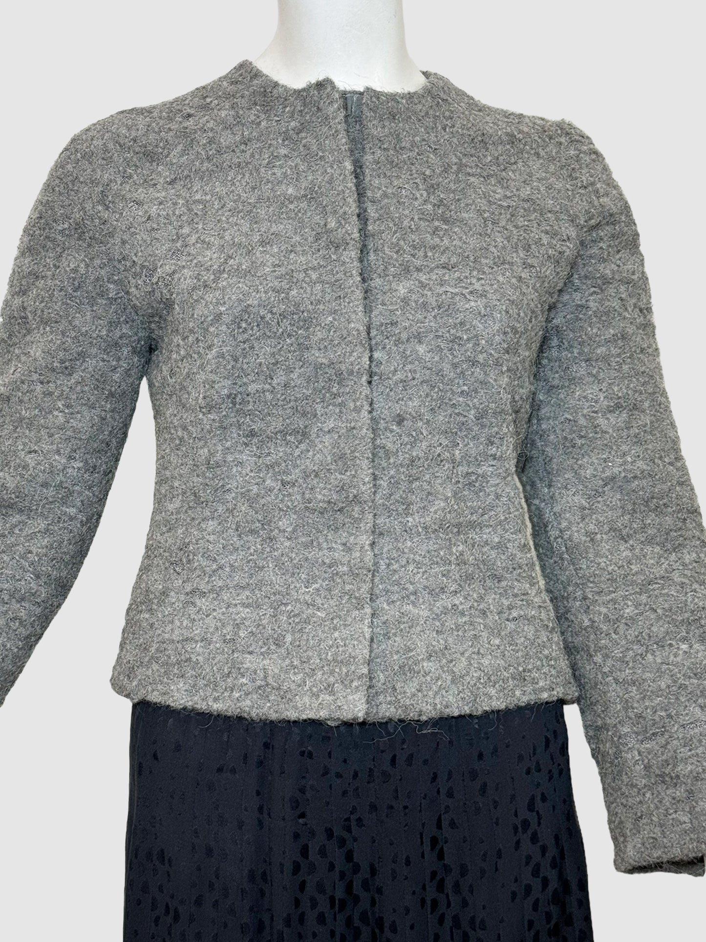 Wool Cropped Jacket - Size 40
