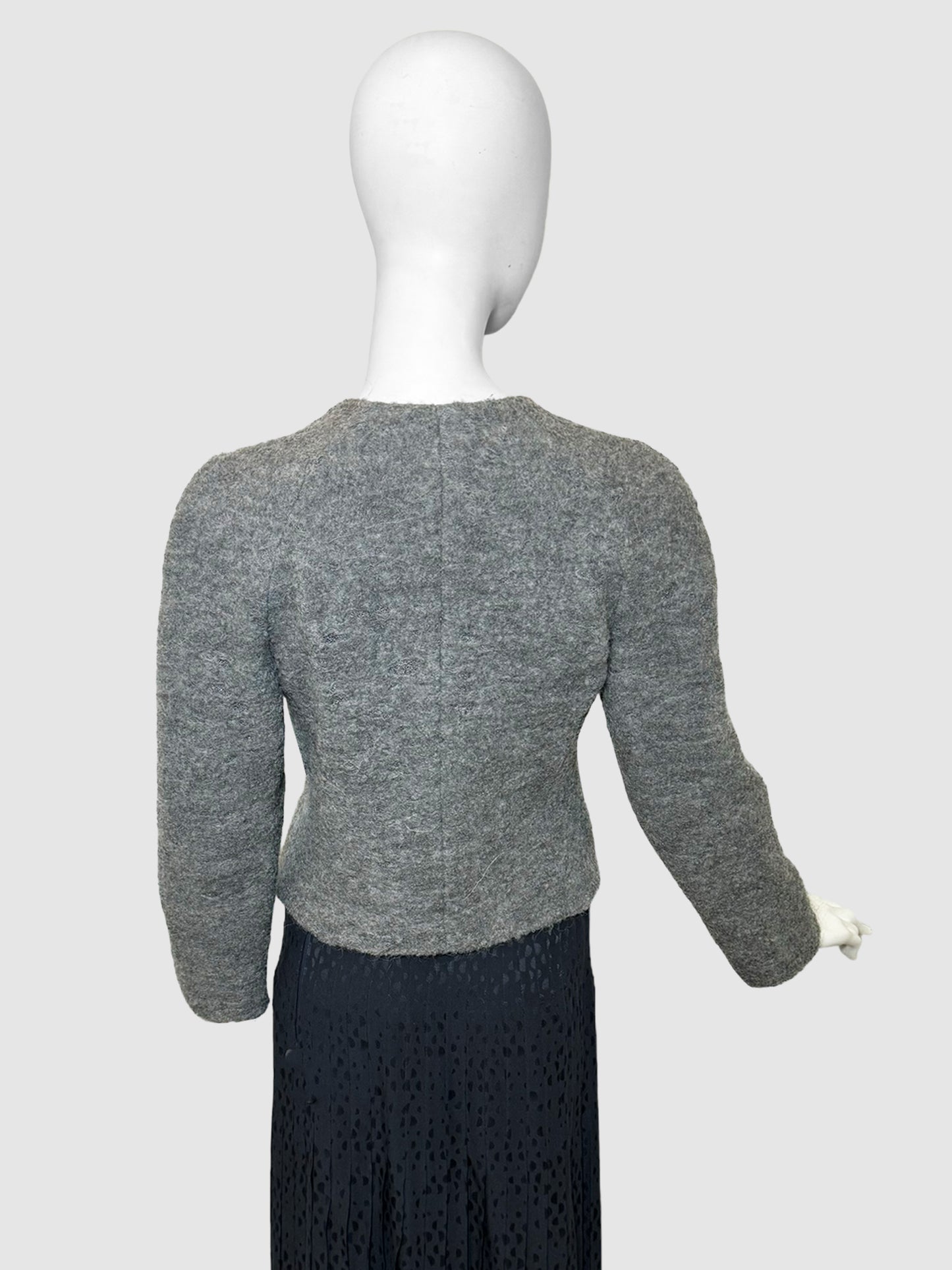 Wool Cropped Jacket - Size 40