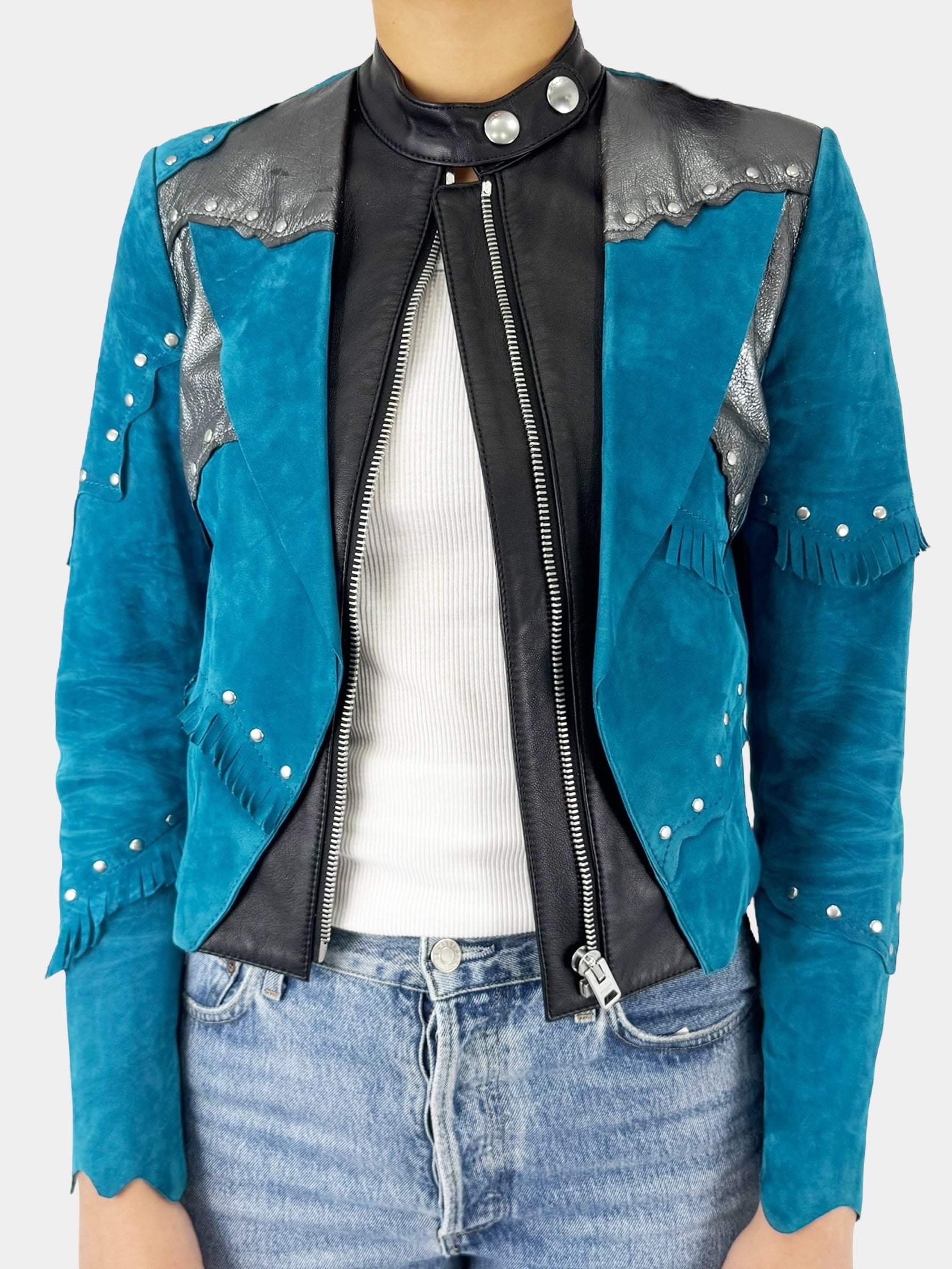 Suede Moto Jacket