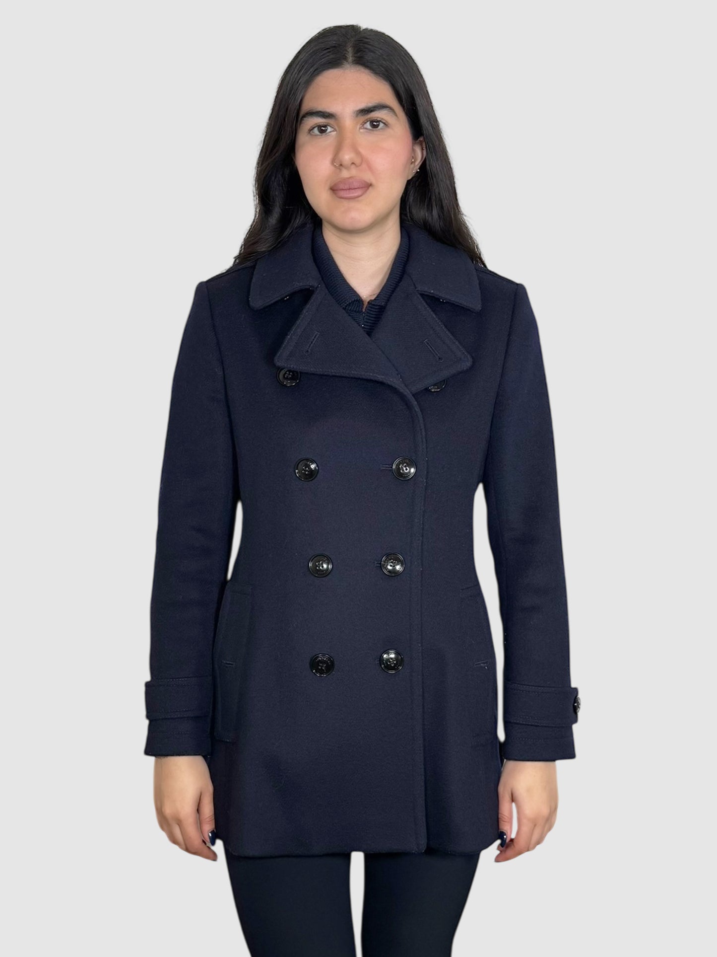 Wool Double-Breasted Coat
