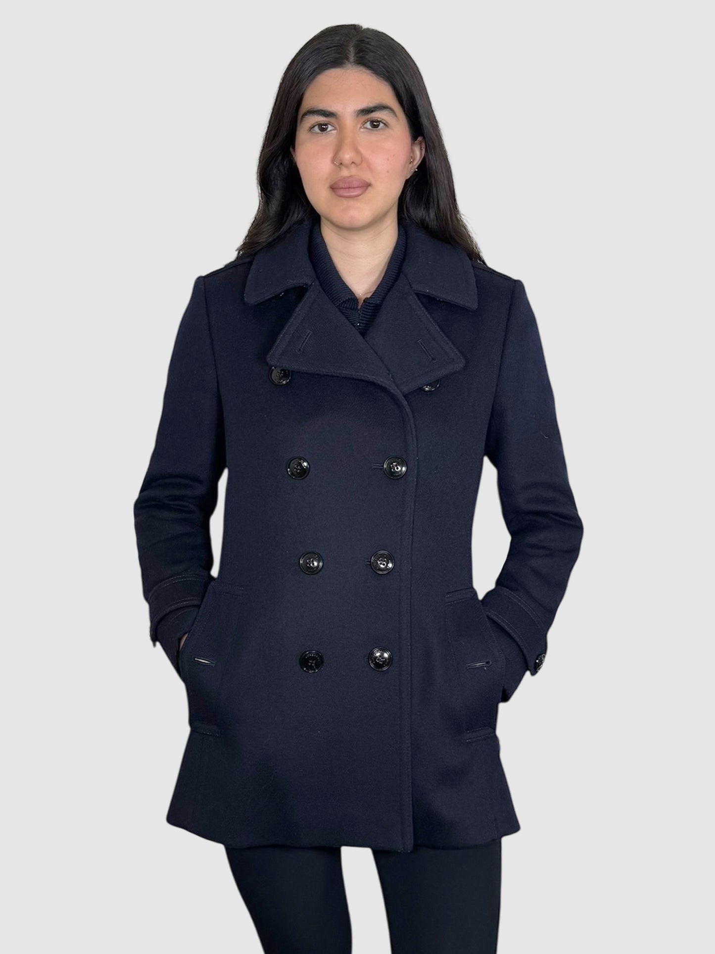 Wool Double-Breasted Coat