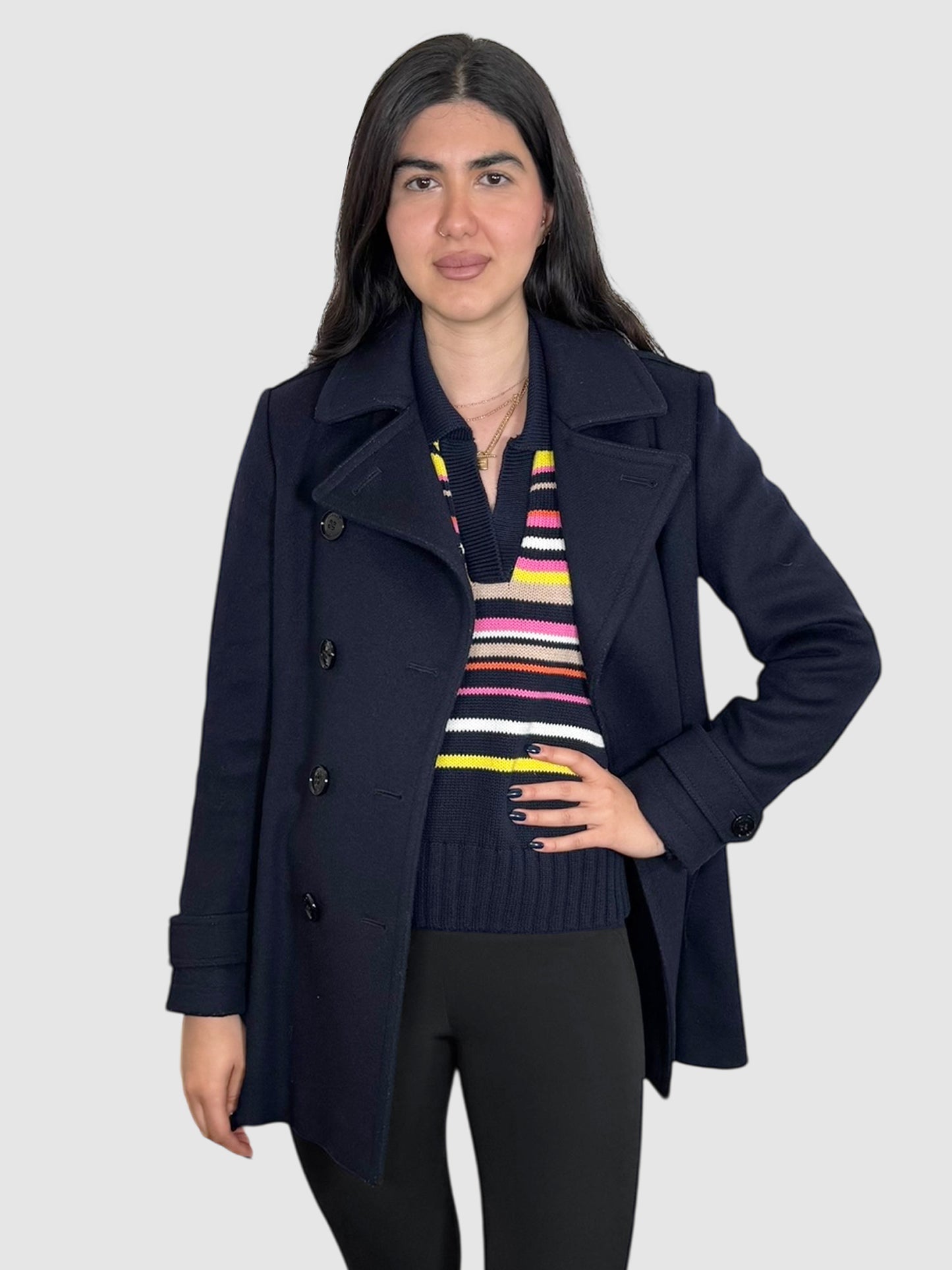 Wool Double-Breasted Coat