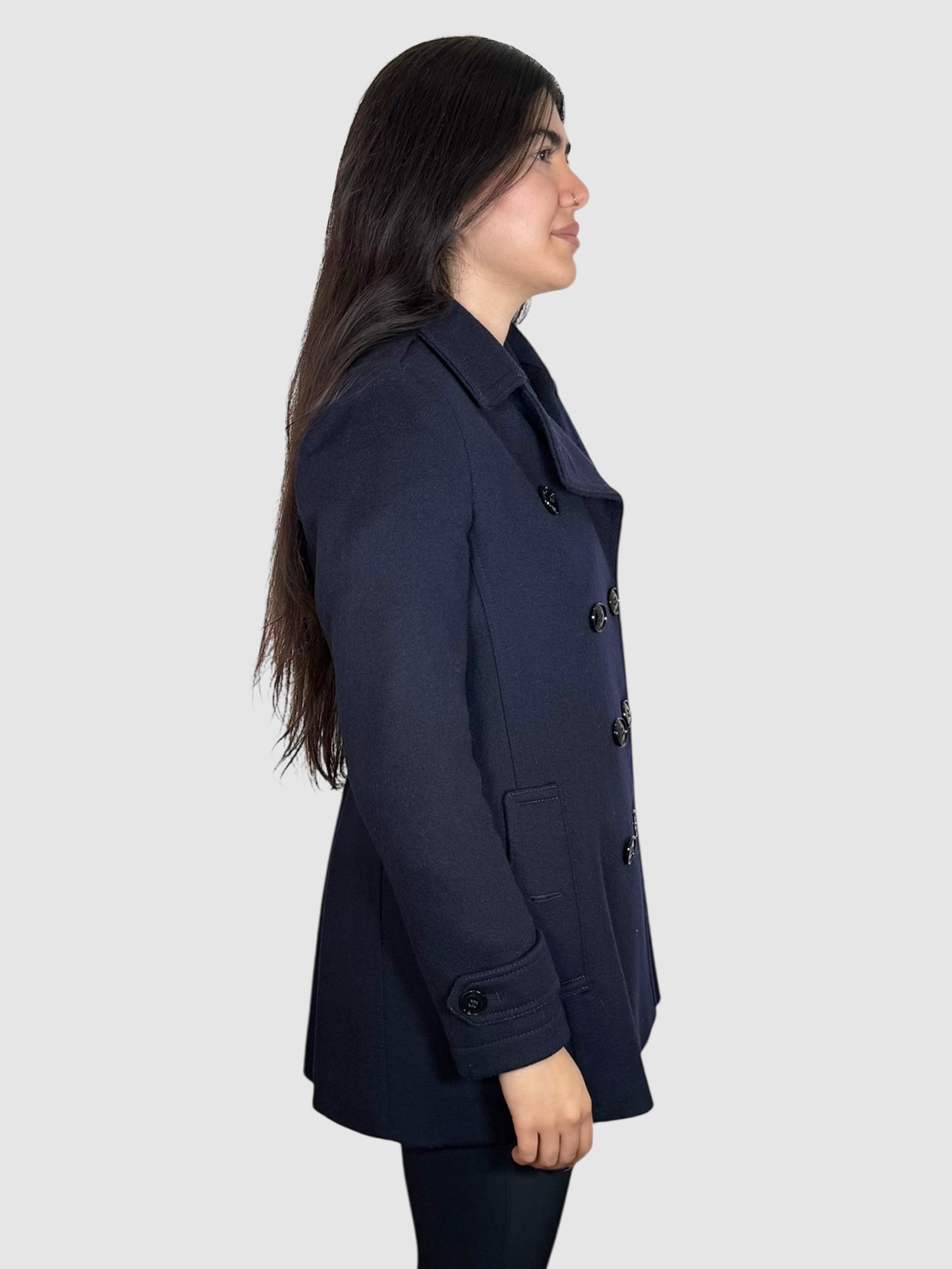 Wool Double-Breasted Coat