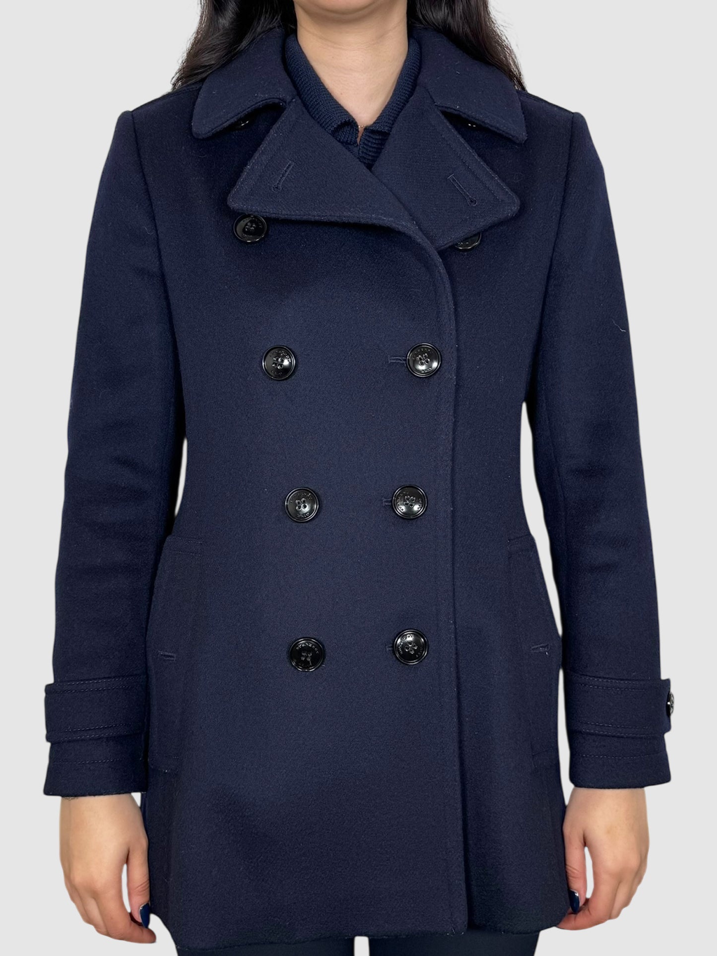 Wool Double-Breasted Coat