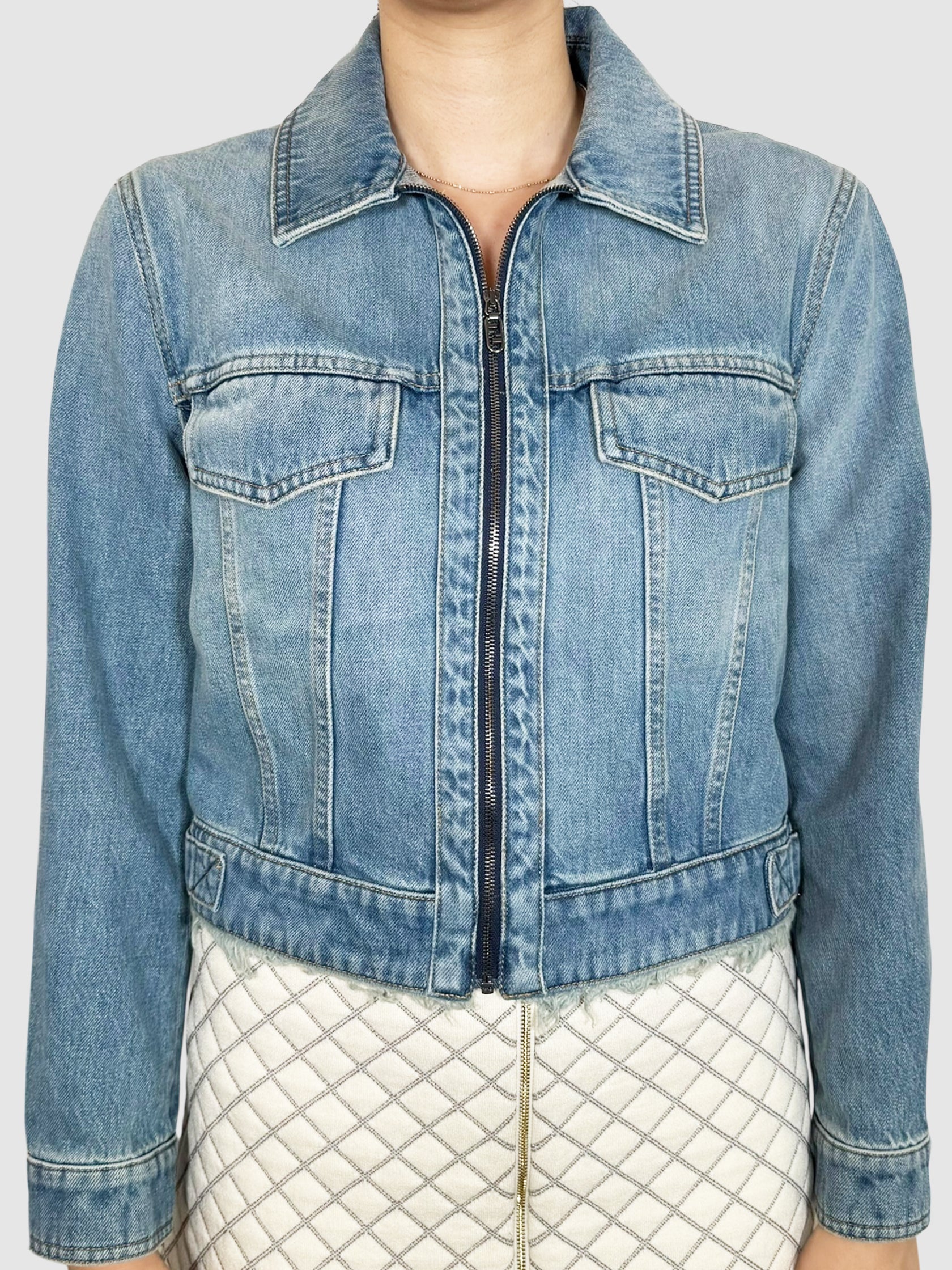 Denim Zip-Up Jacket
