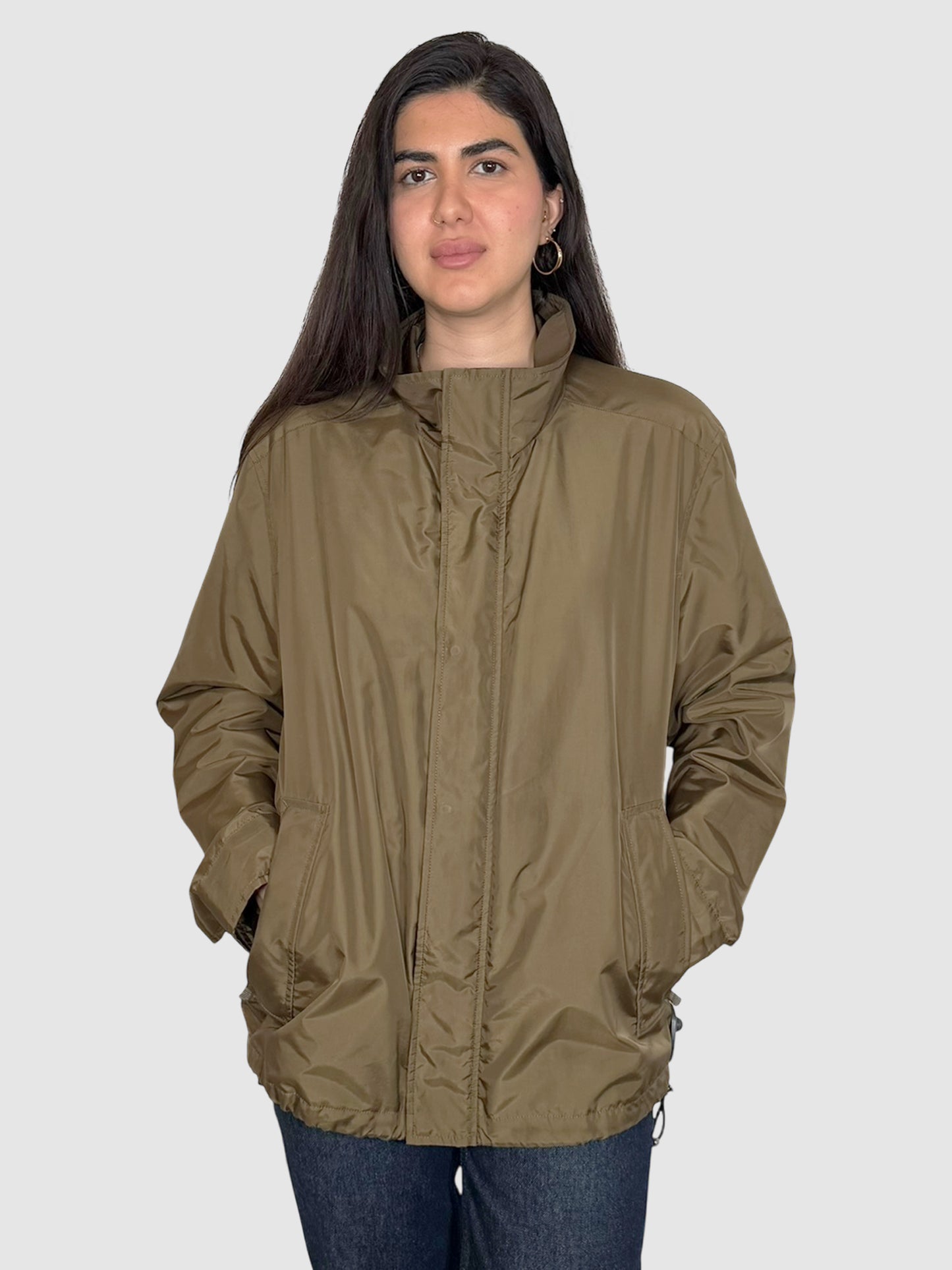 Nylon Zip-Up Jacket