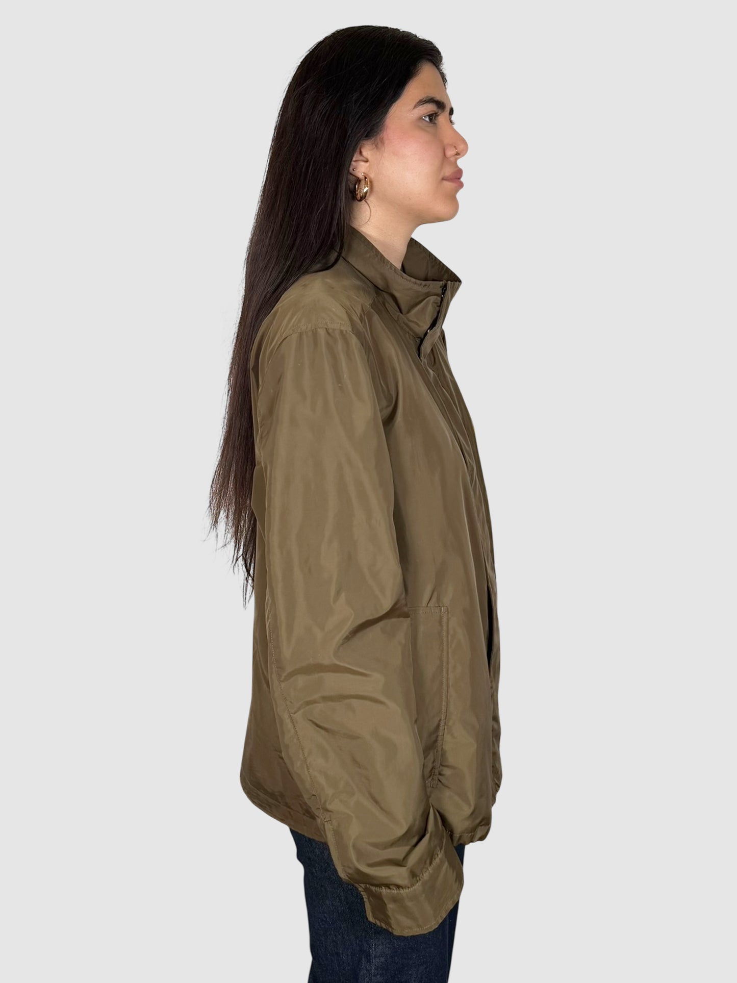Nylon Zip-Up Jacket