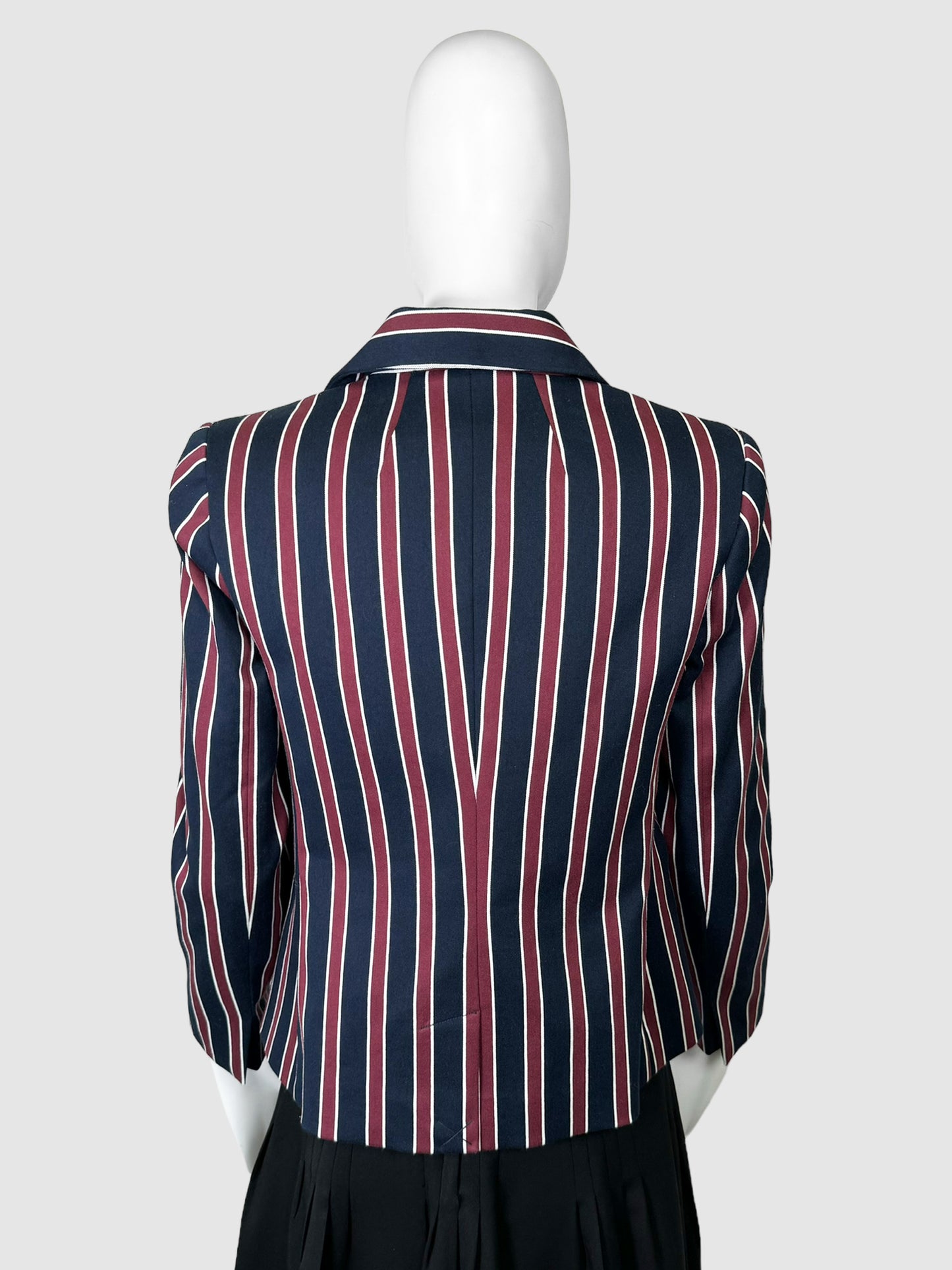 Vertical Stripe Blazer - Size 2