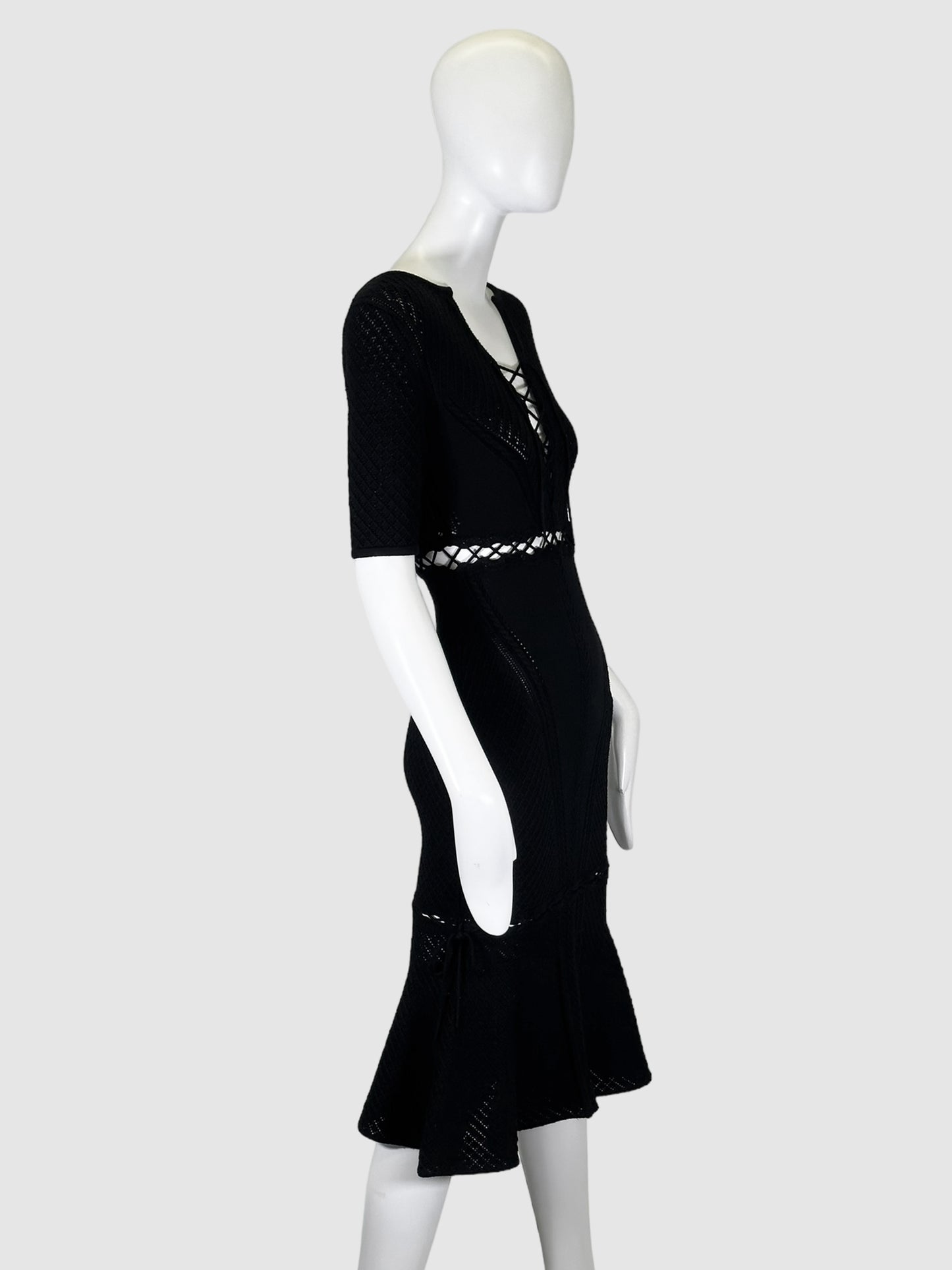 Jonathan Simkhai Knitted Crochet Dress - Size S