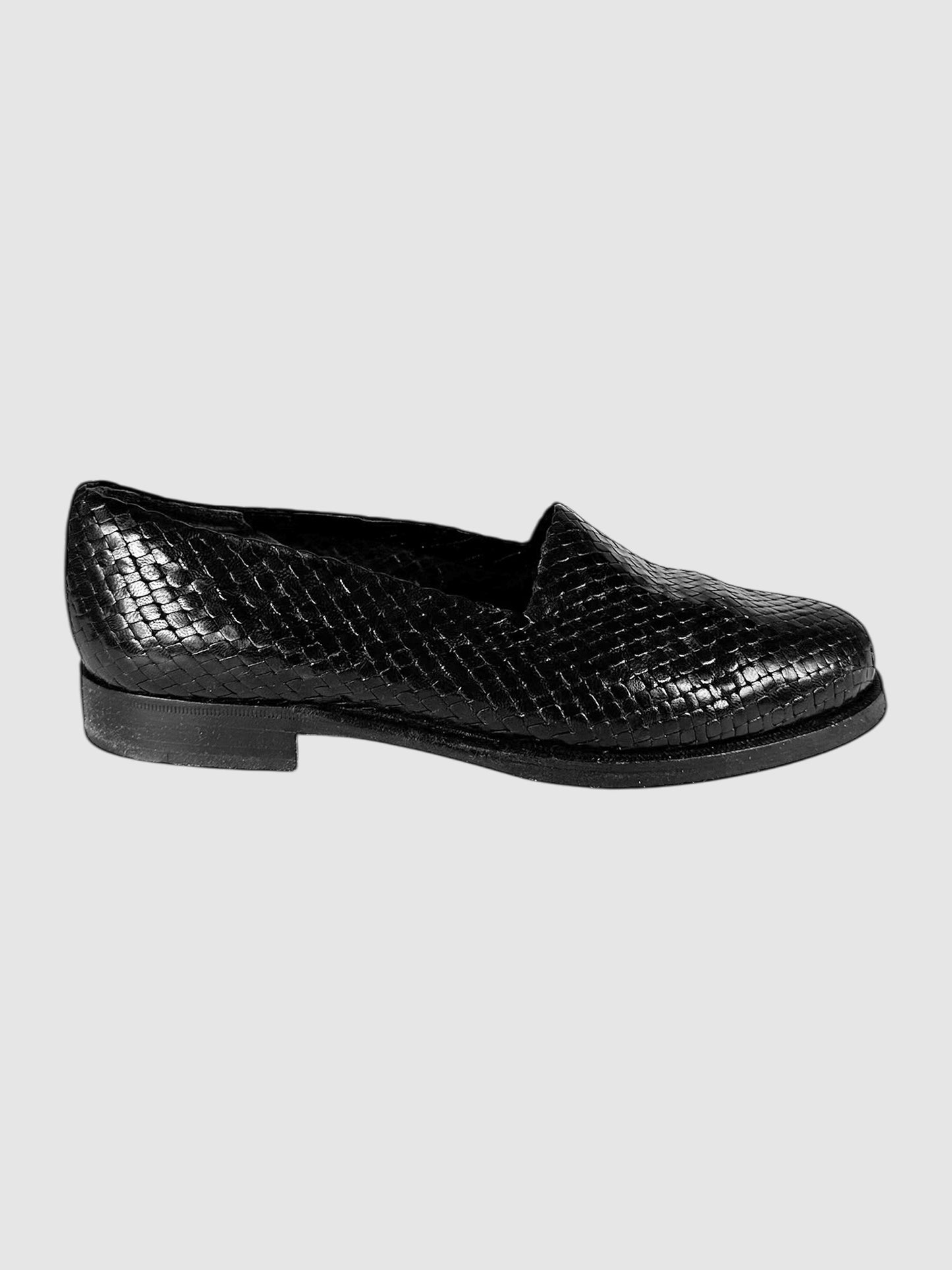 Woven Leather Loafers - Size 6.5