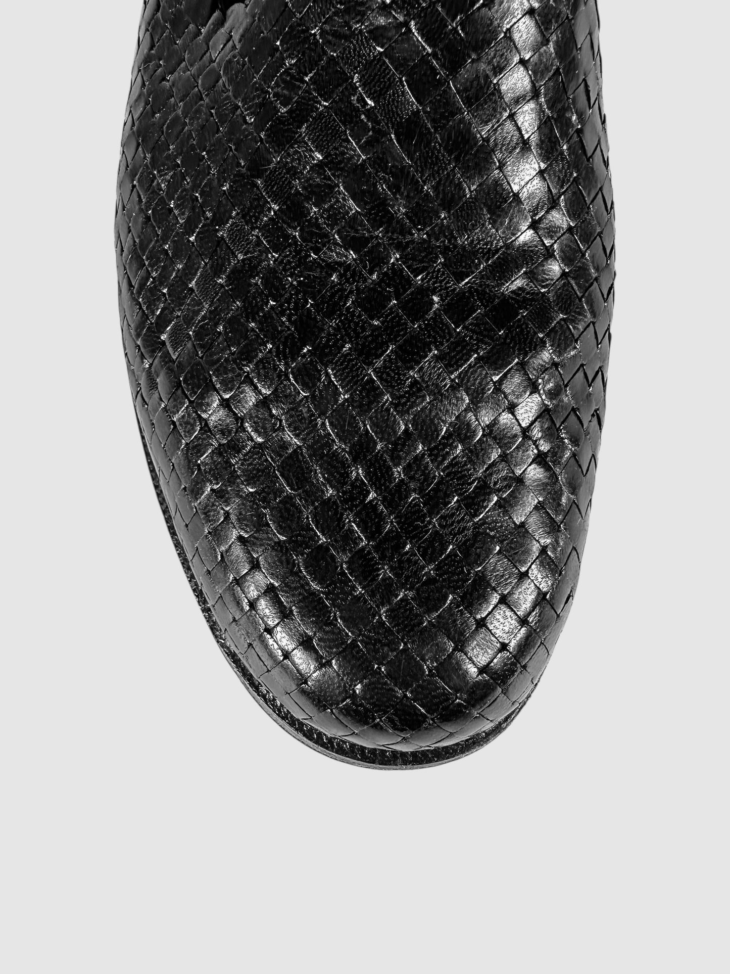 Woven Leather Loafers - Size 6.5