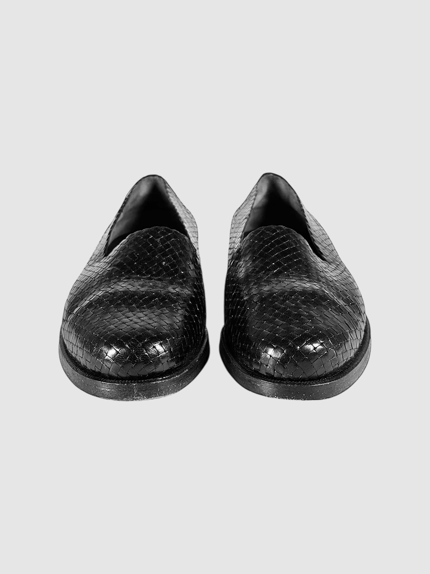 Woven Leather Loafers - Size 6.5