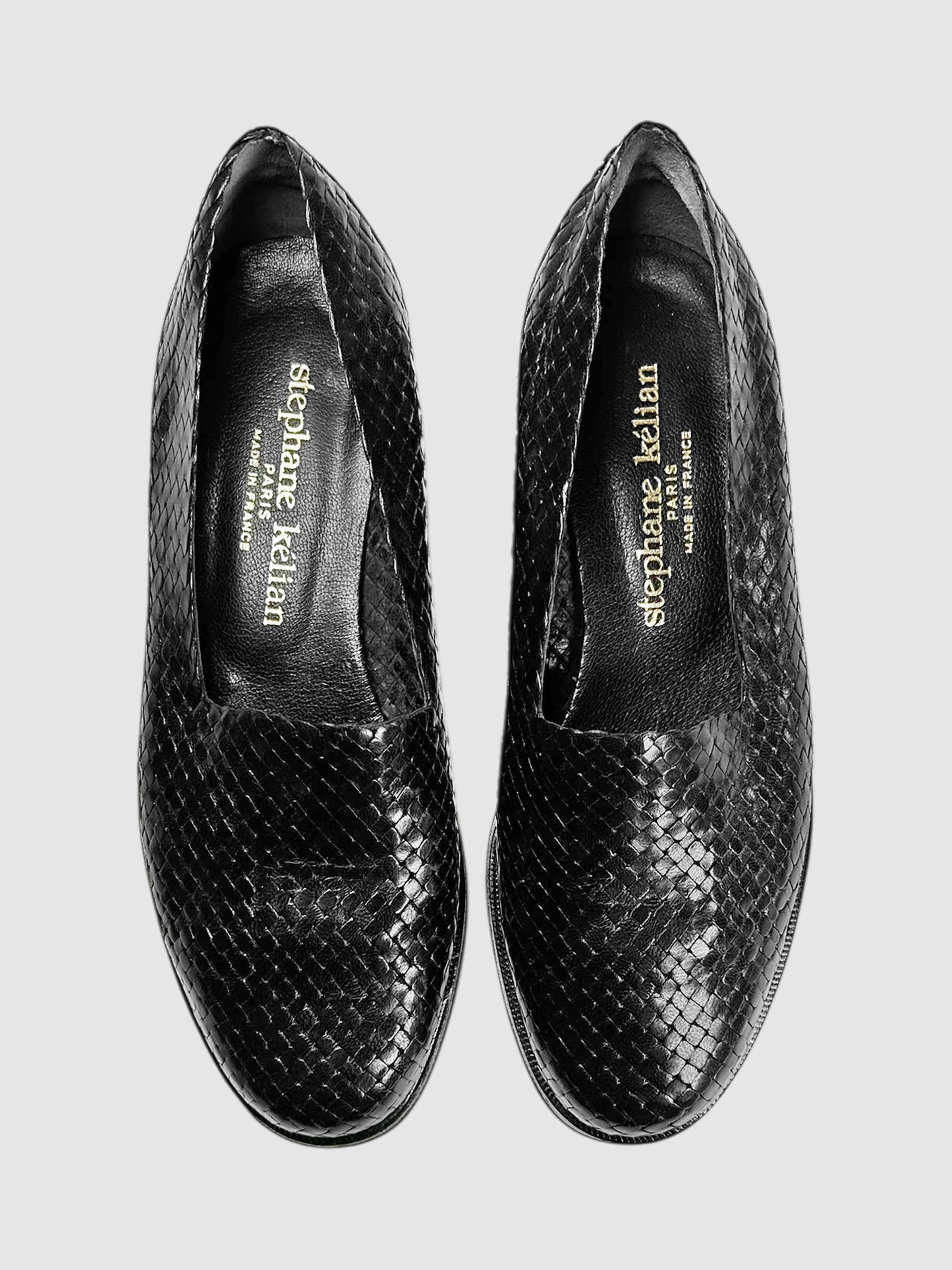 Woven Leather Loafers - Size 6.5