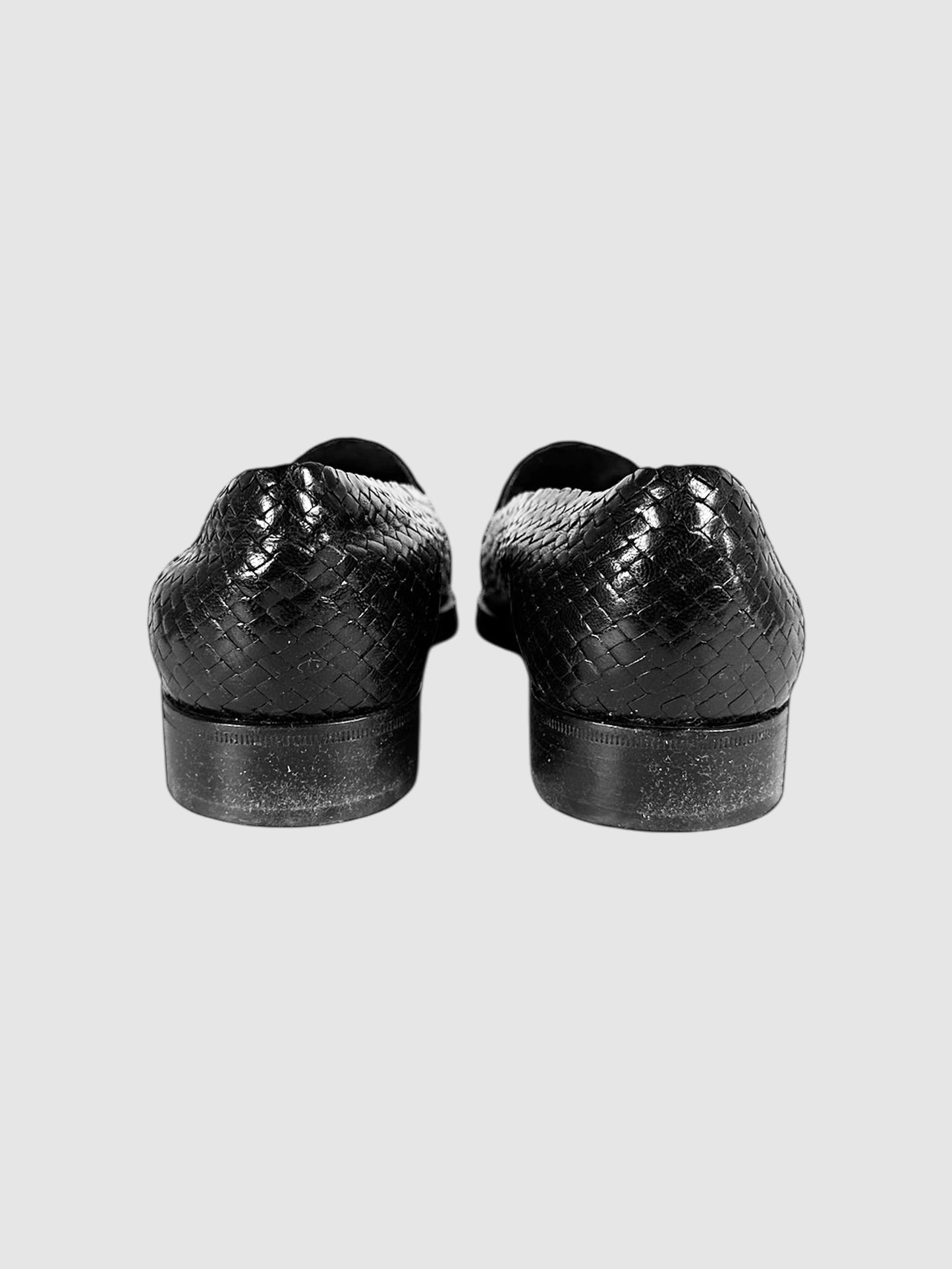 Woven Leather Loafers - Size 6.5