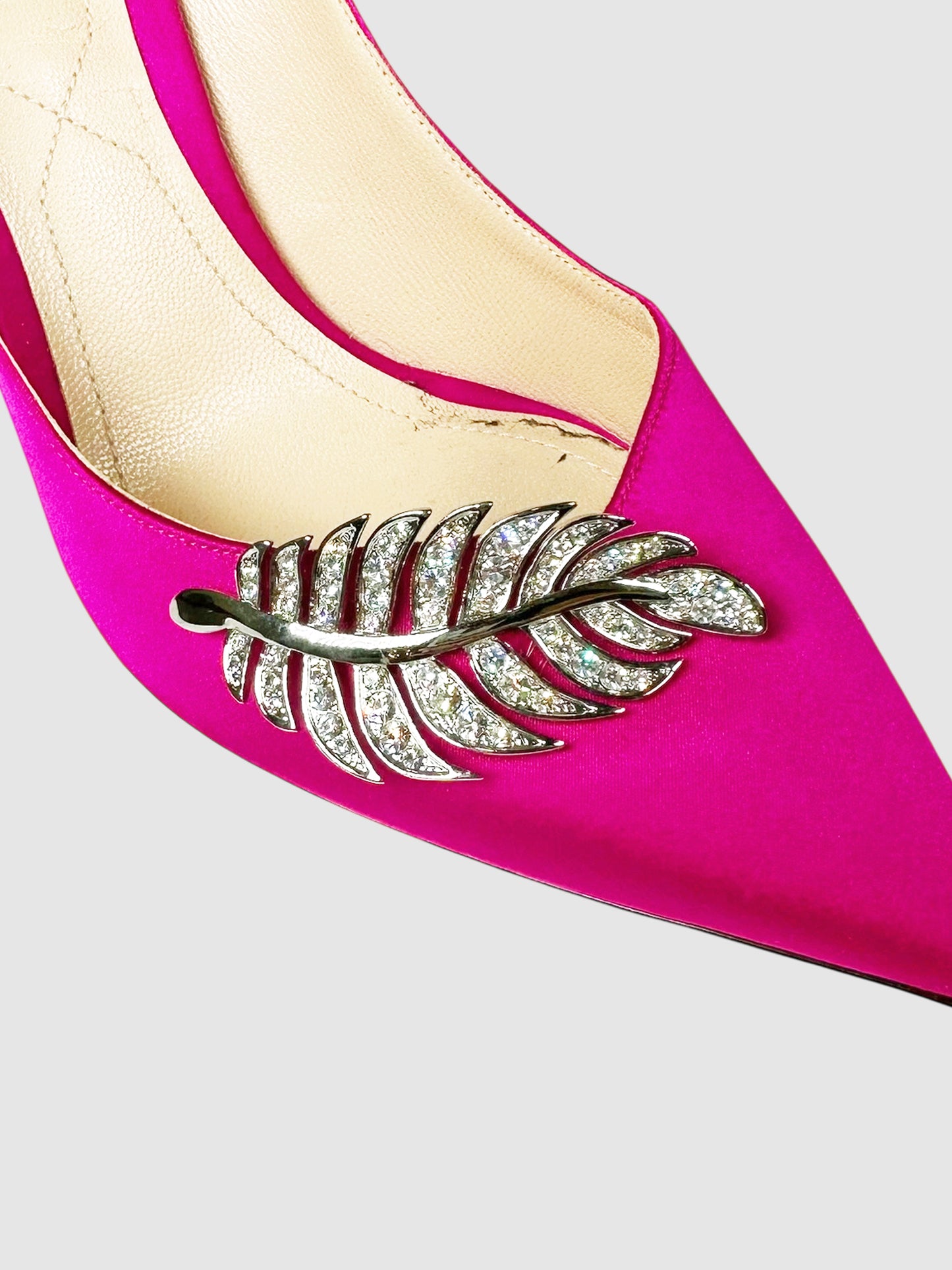 Crystal Leaf Pumps