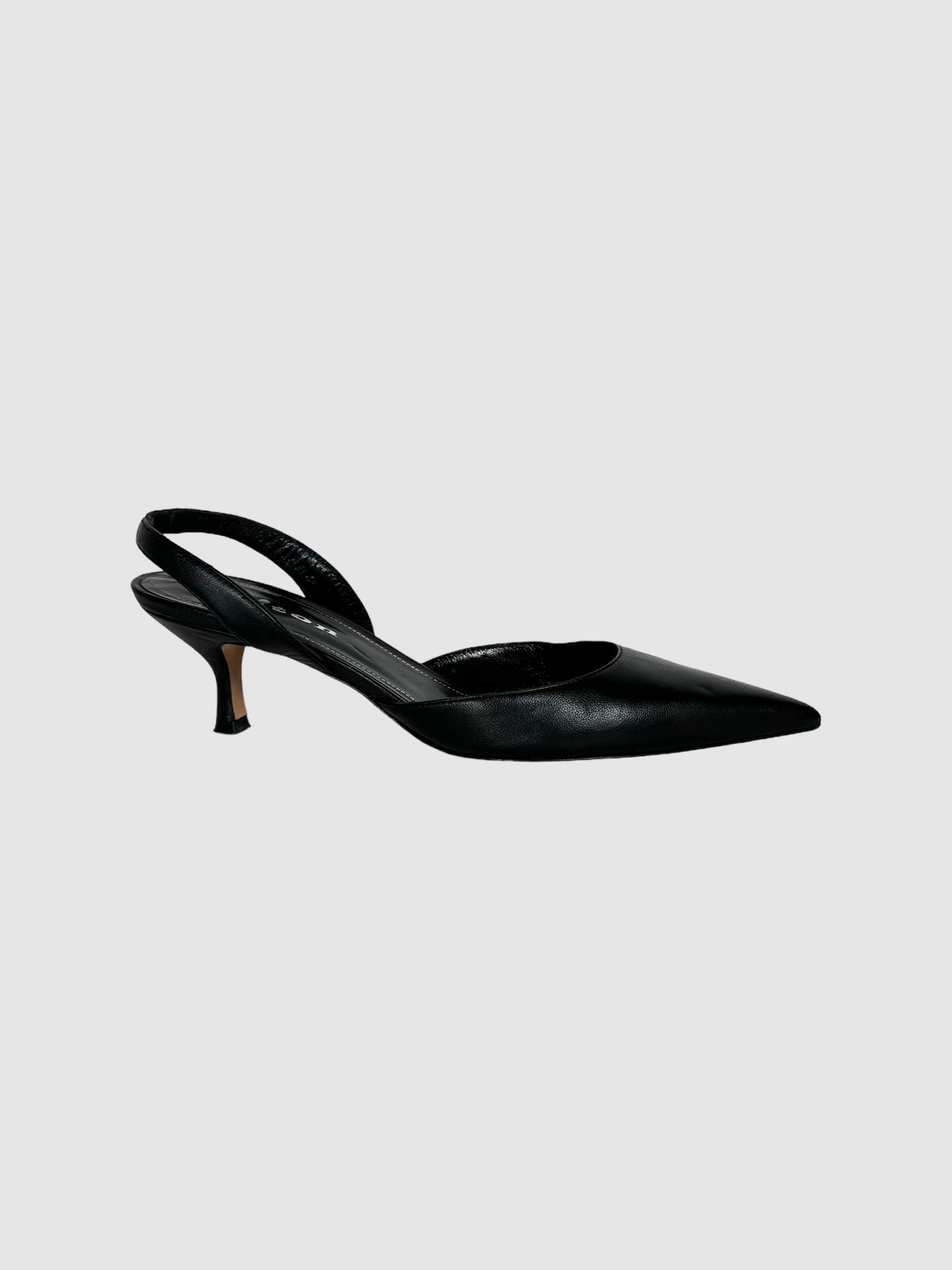 Leather Kitten Heels - Size 39