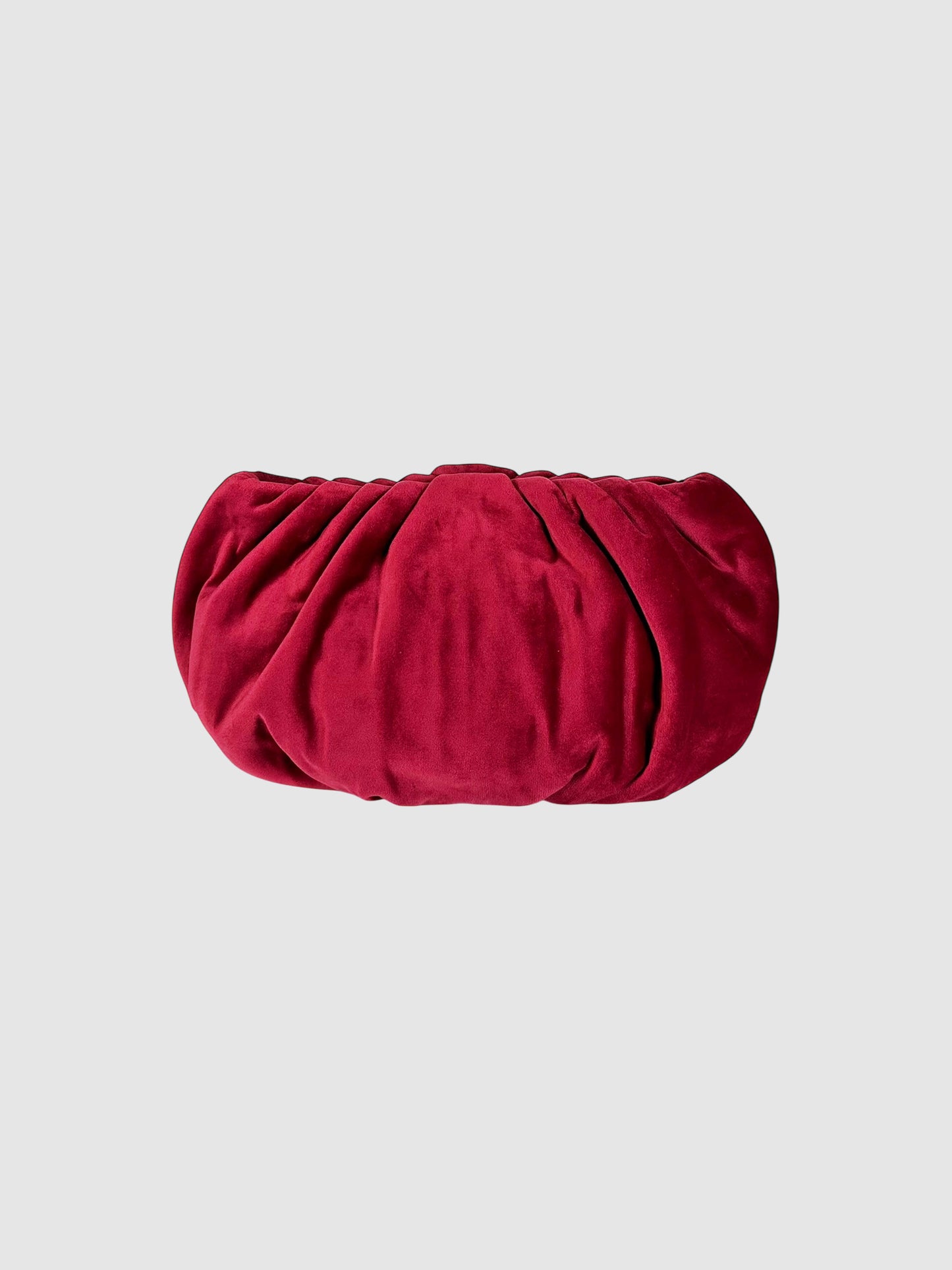 Velvet Pleated Clutch