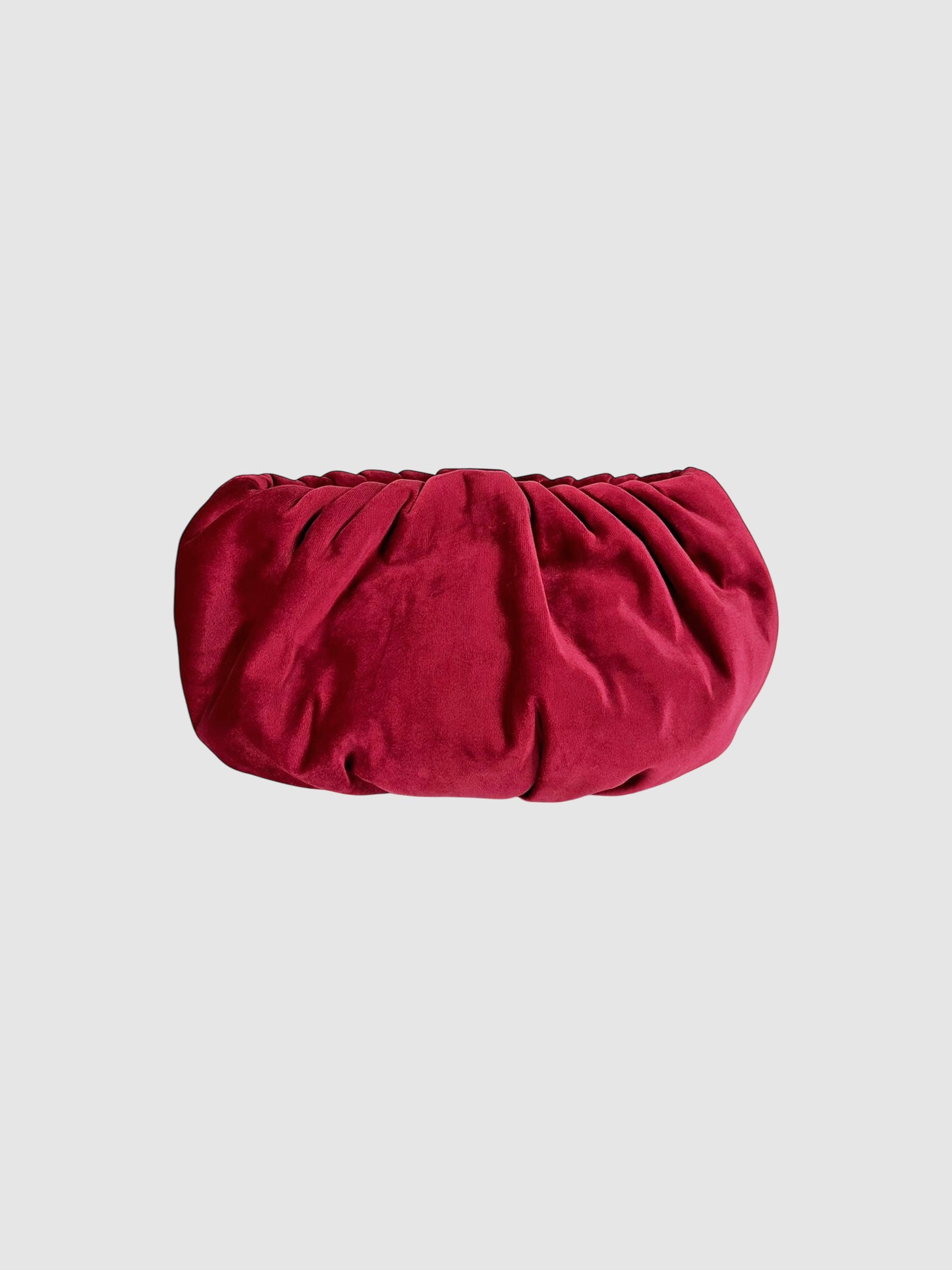 Velvet Pleated Clutch