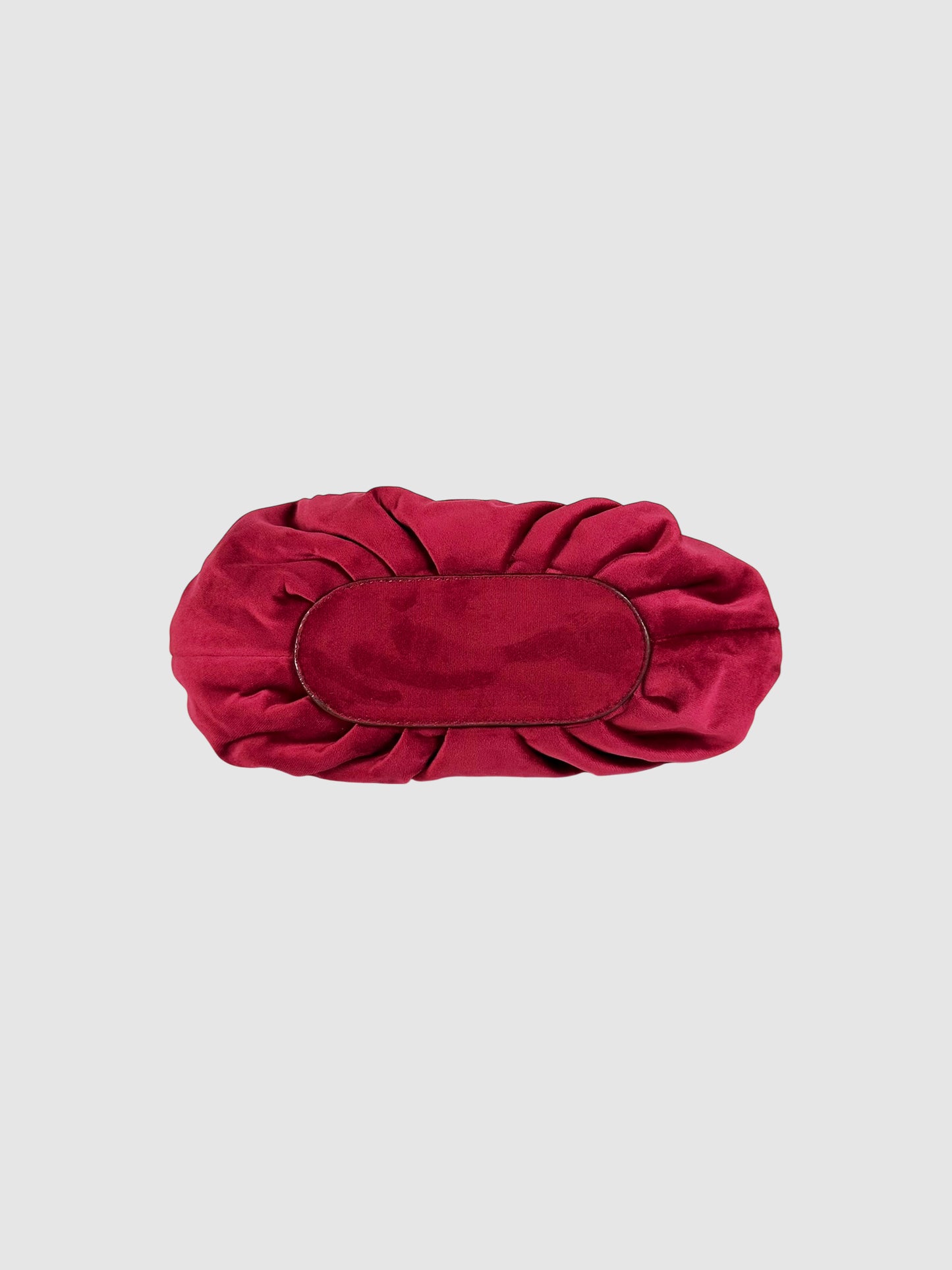Velvet Pleated Clutch