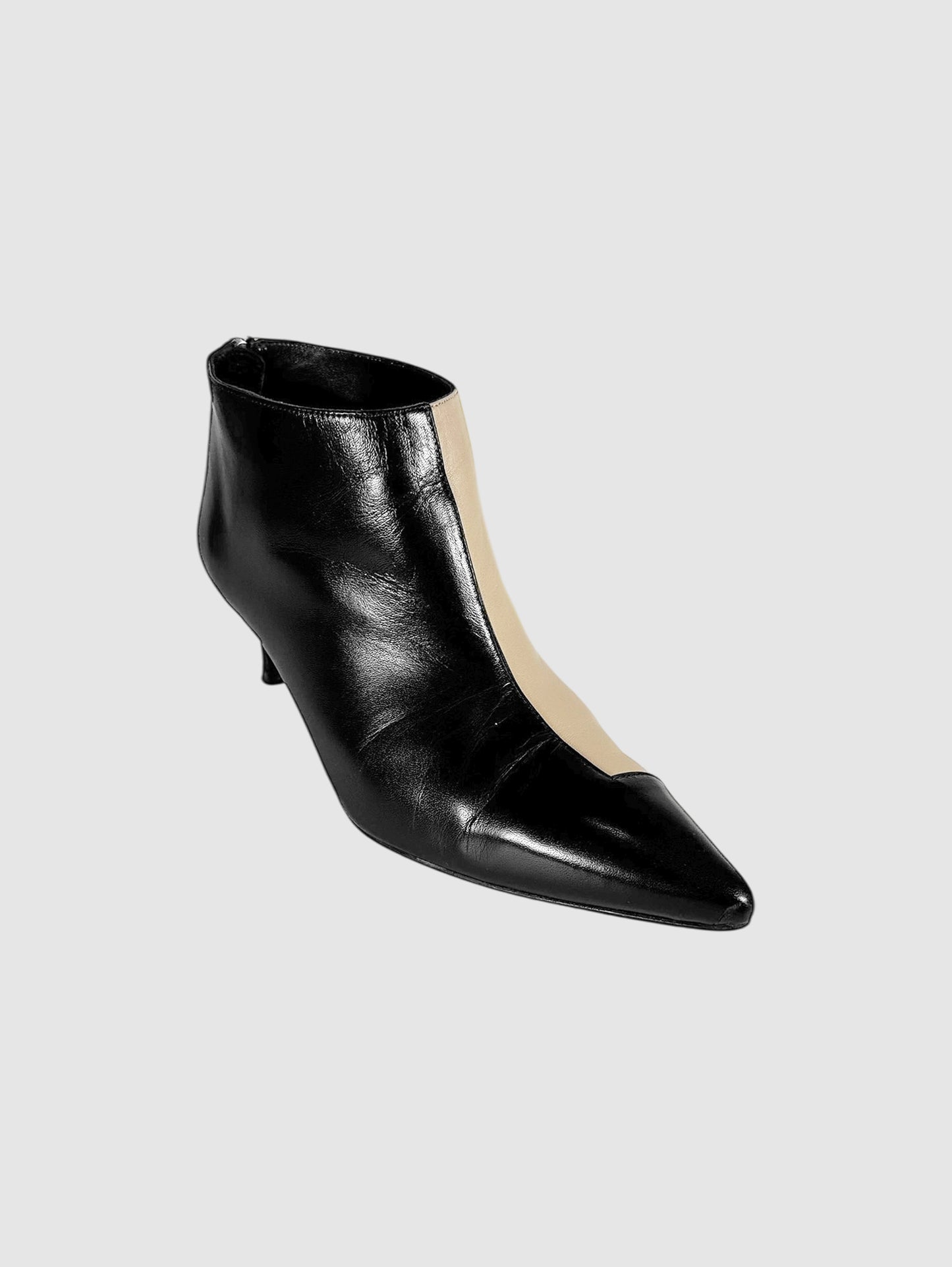 Colourblock Heeled Booties - Size 39