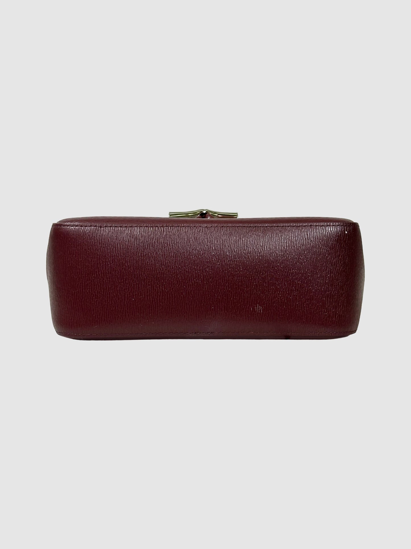 Longchamp Embossed Leather Crossbody Bag