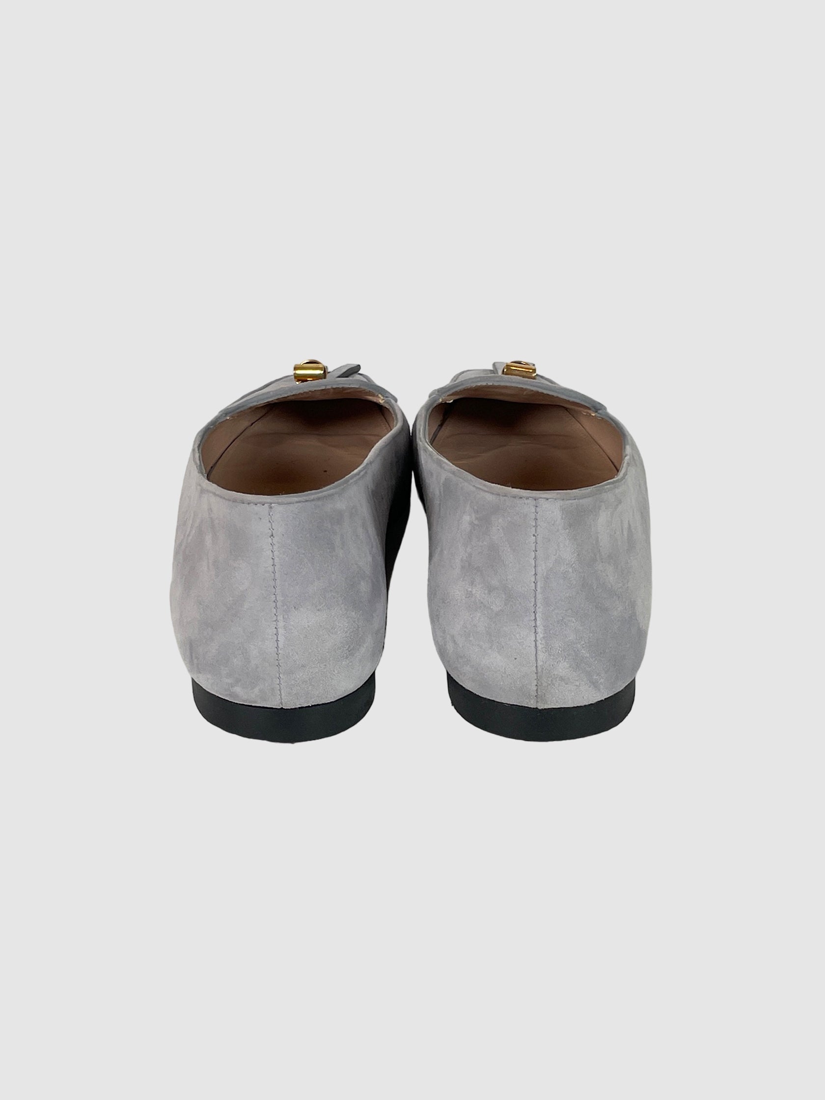 Stuart Weitzman Suede Tassel Accents Loafers - Size 8