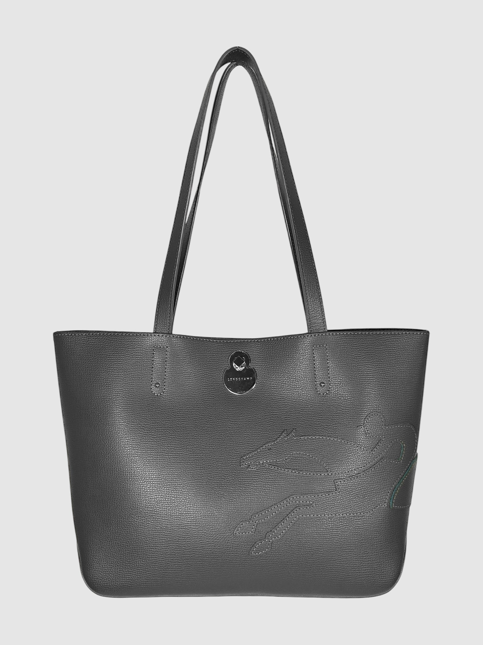 Longchamp Leather Shop It Tote Bag