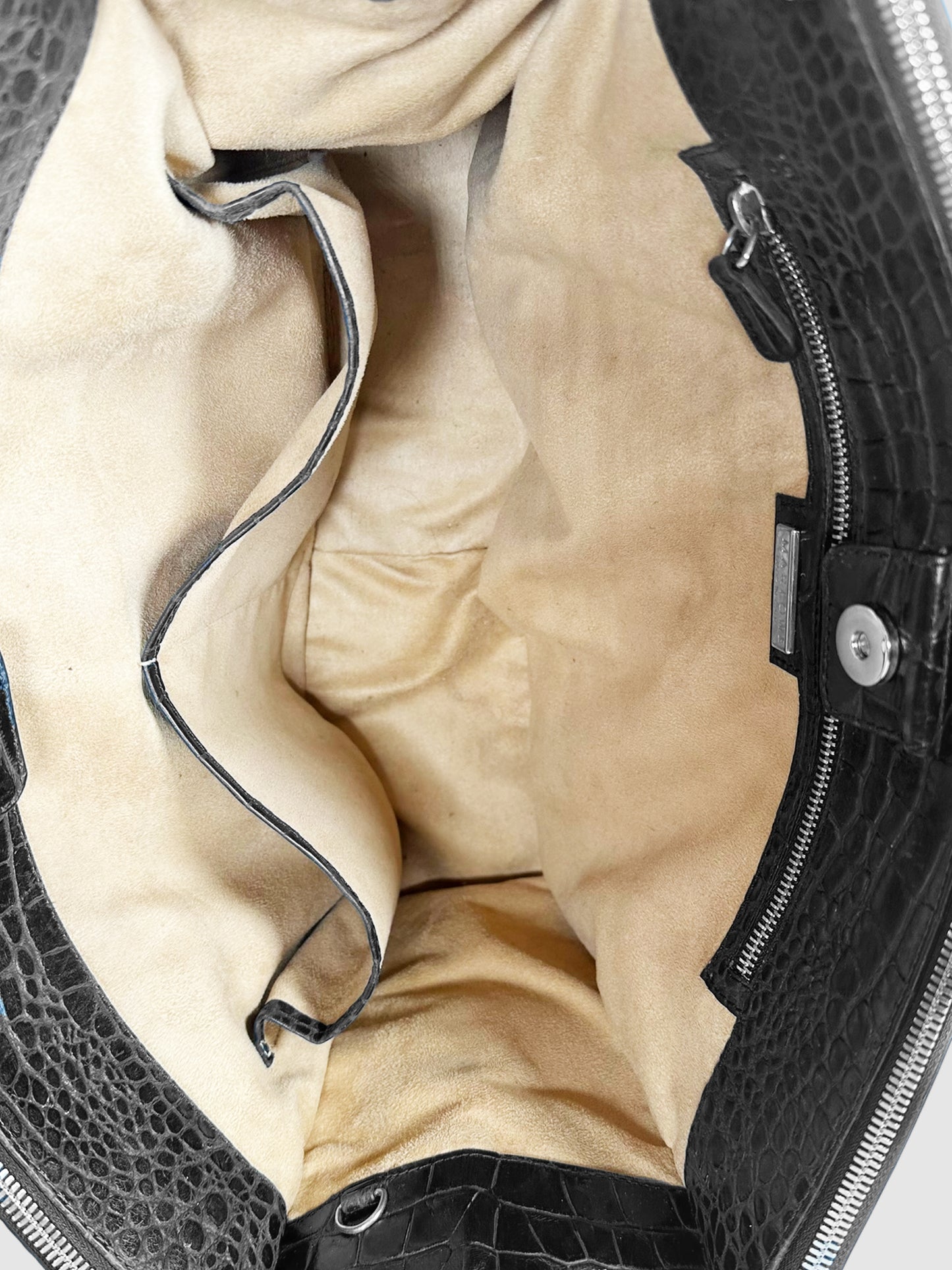 Croc-Embossed Bag