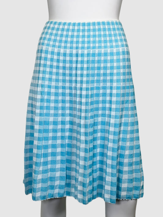 Plaid Pleated Skirt - Size 5