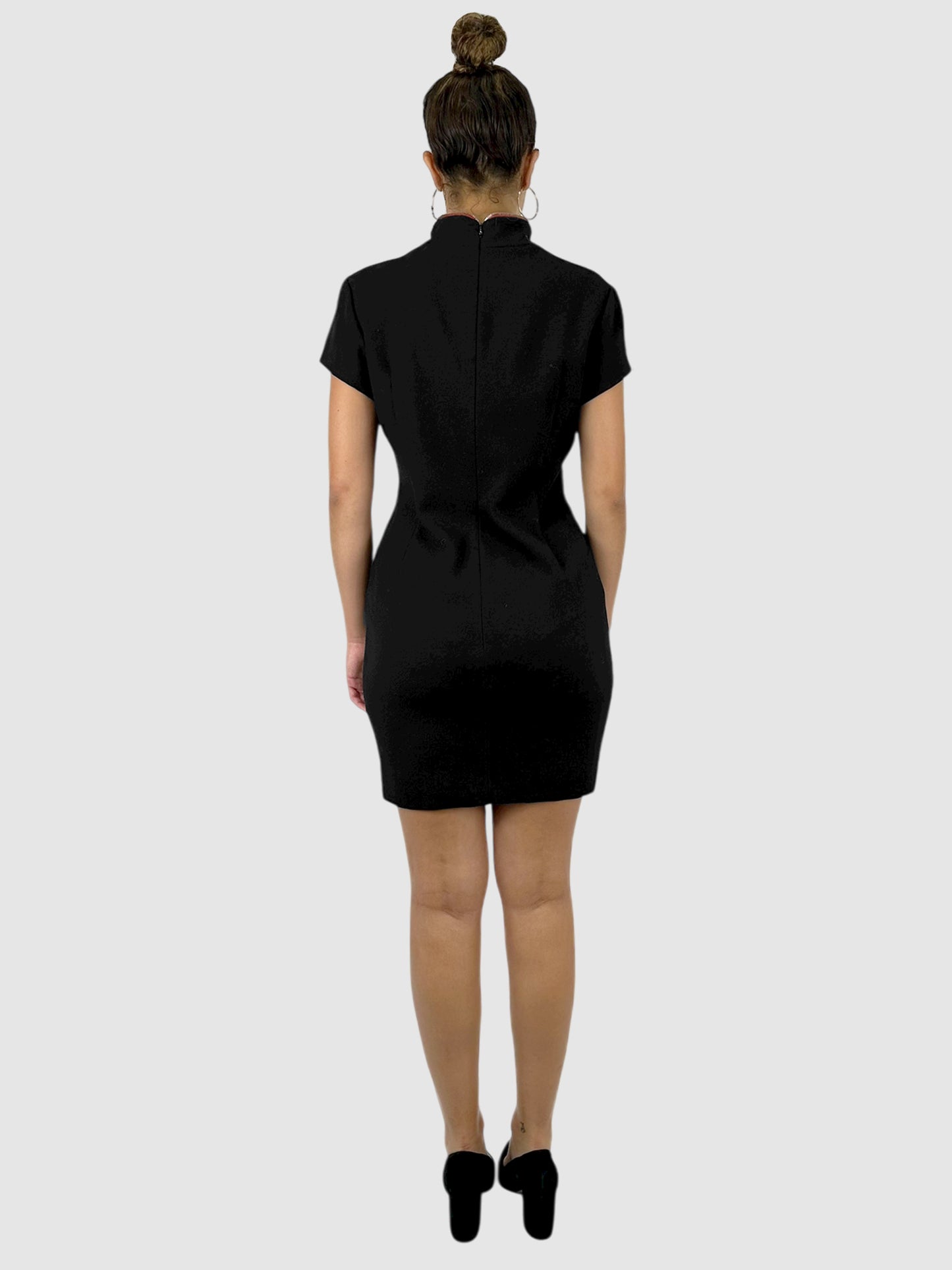 Zippered Collar Dress