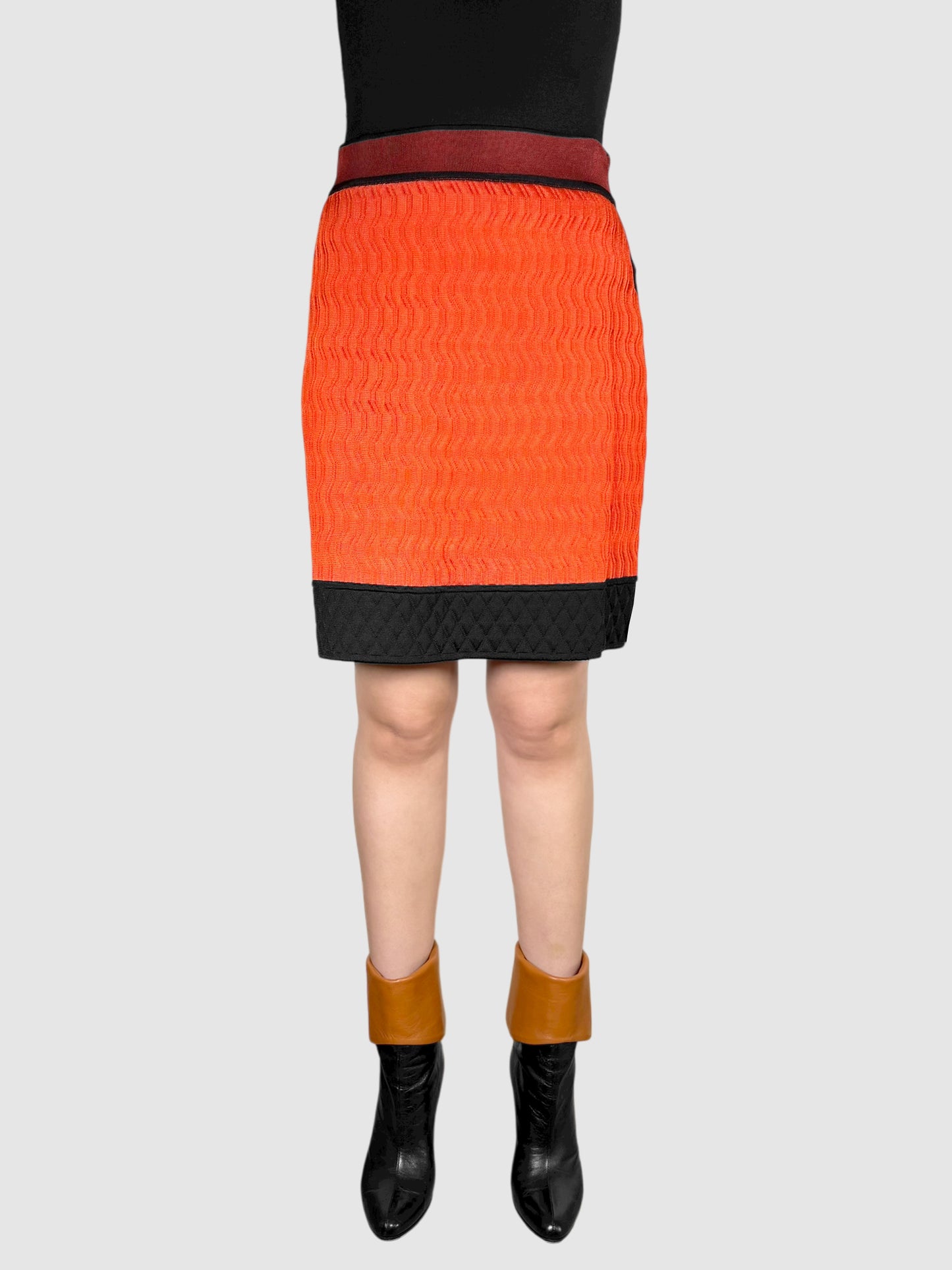 Textured Midi Skirt