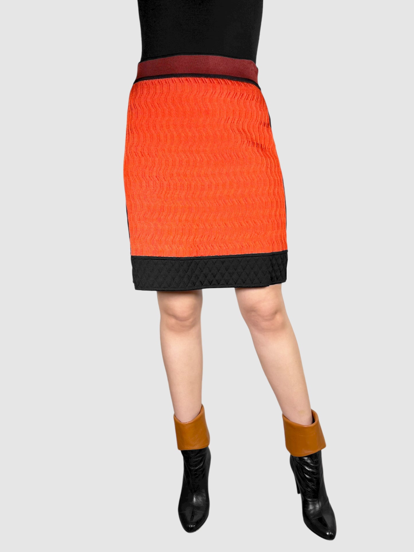 Textured Midi Skirt