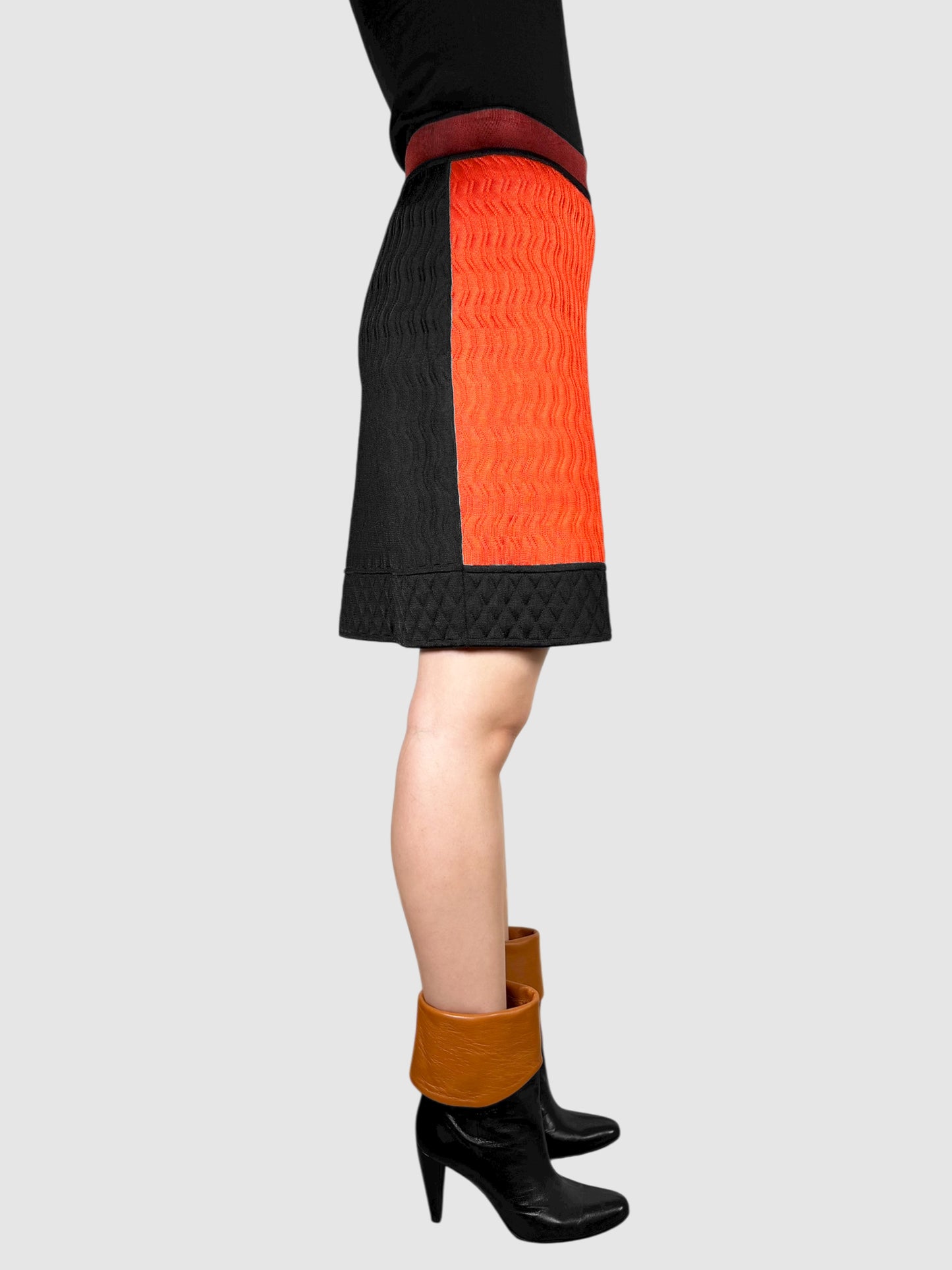 Textured Midi Skirt