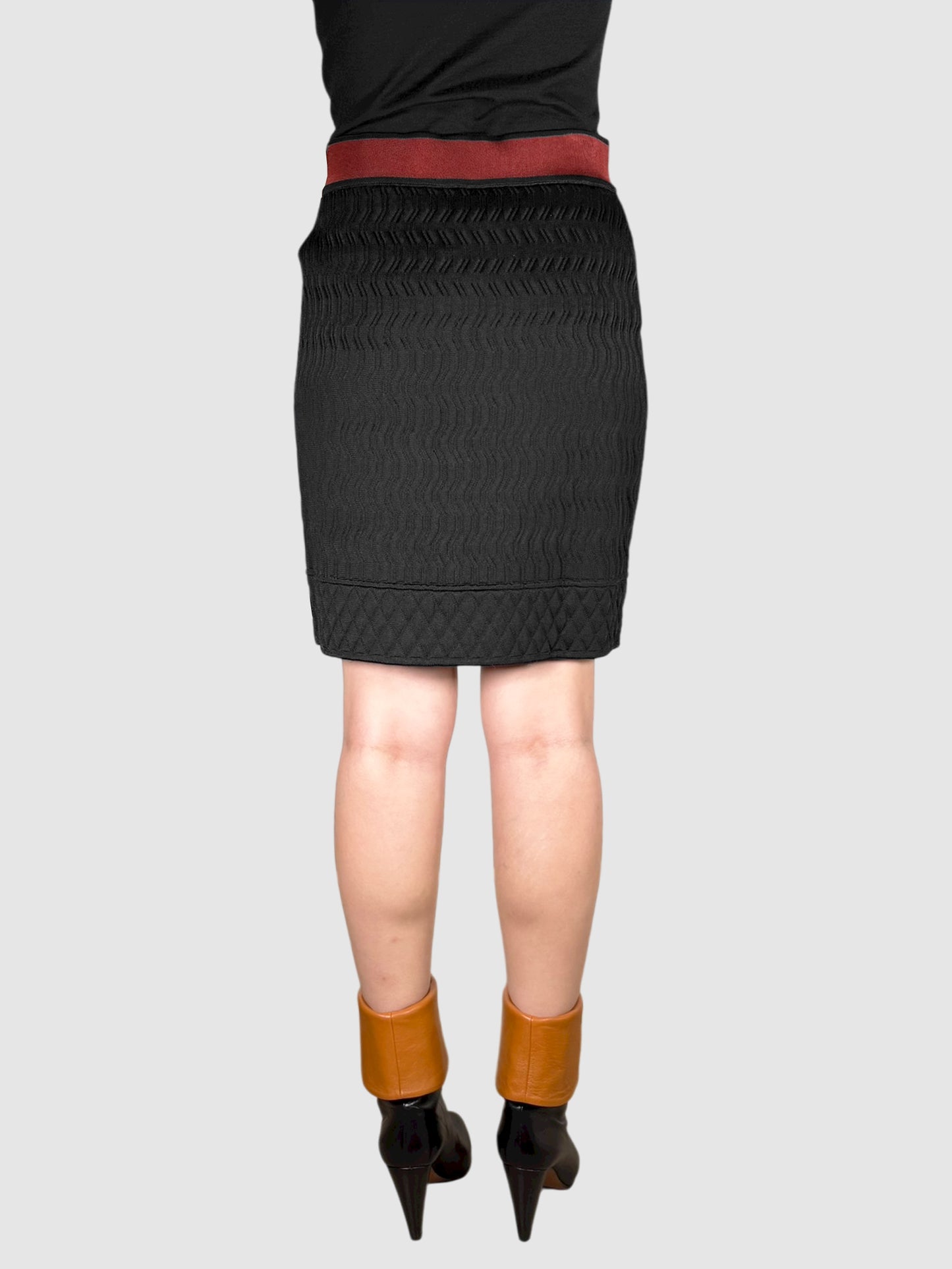 Textured Midi Skirt