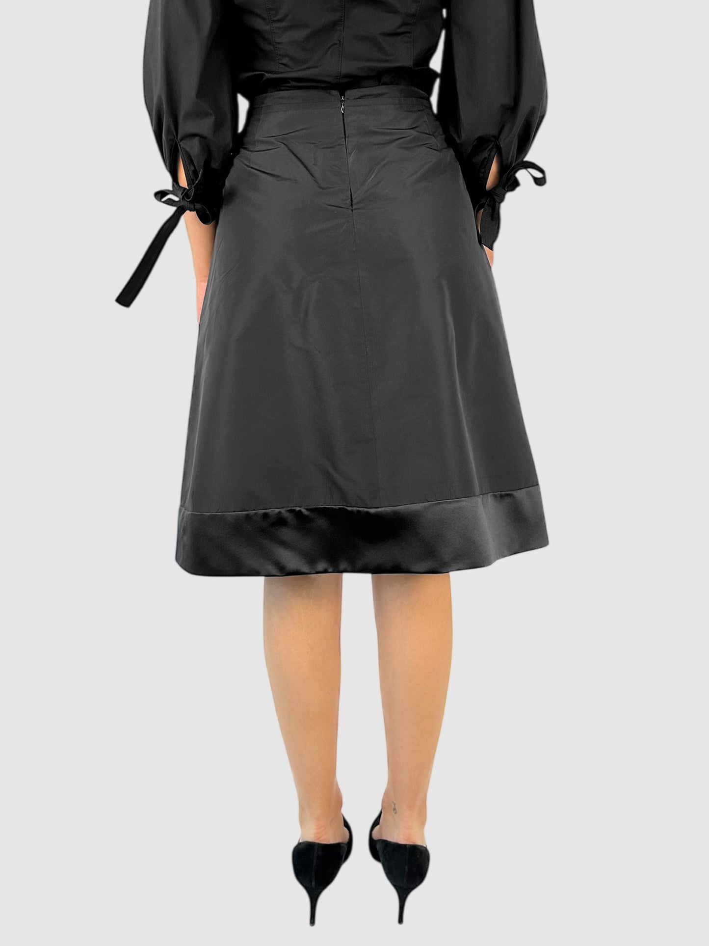 Pleated Midi Skirt