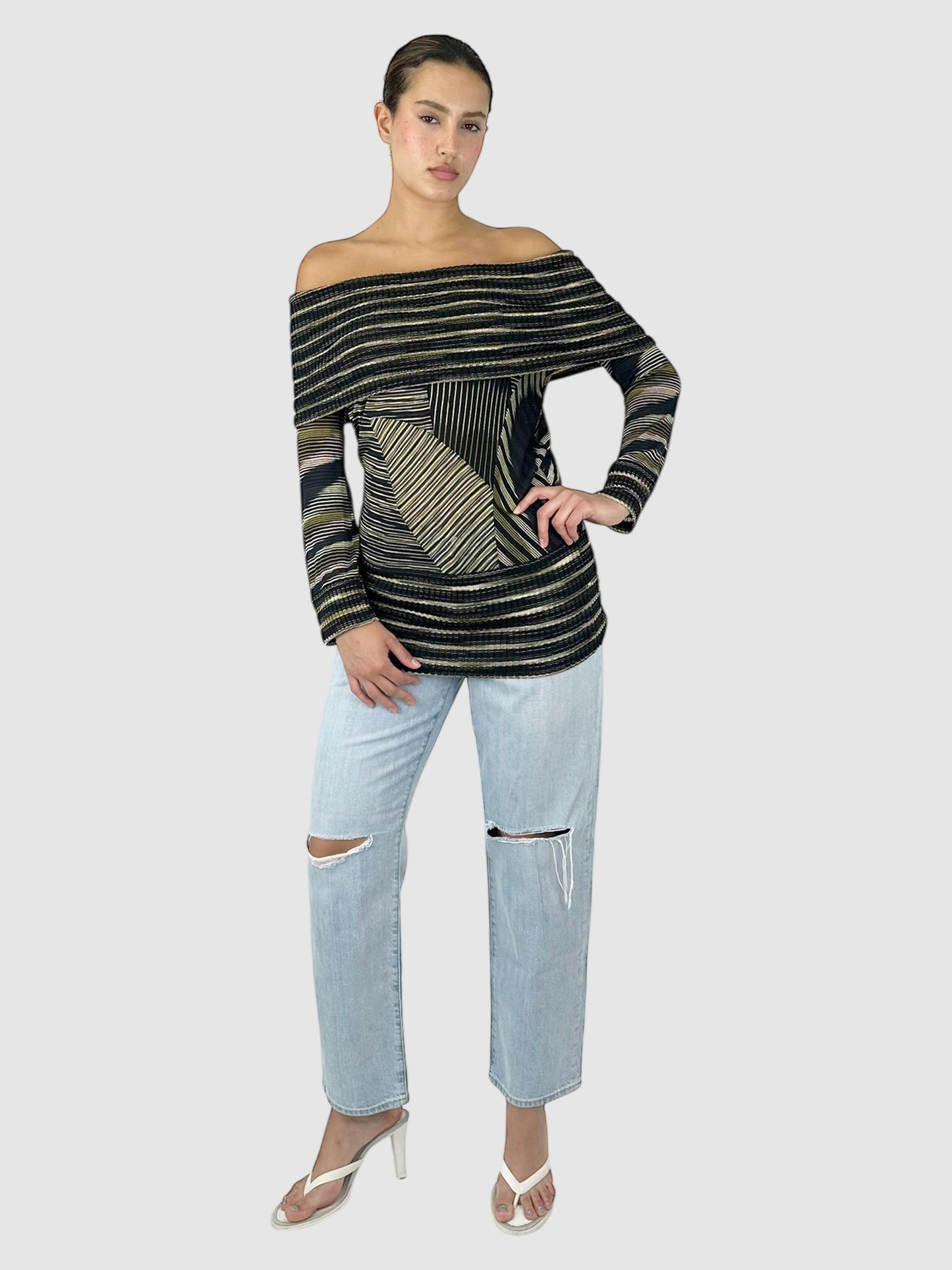 Wool Patterned Top