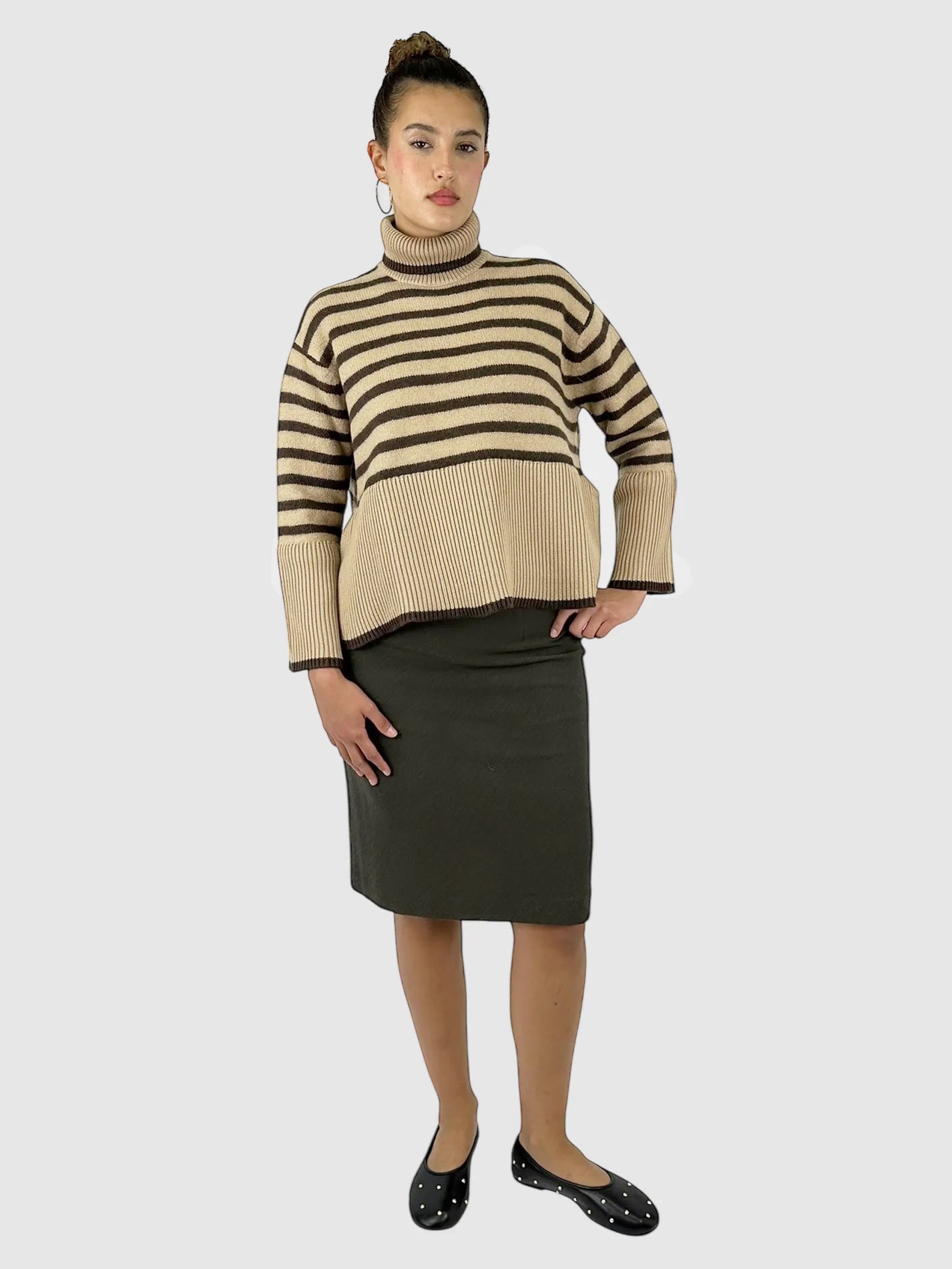 Wool Midi Skirt