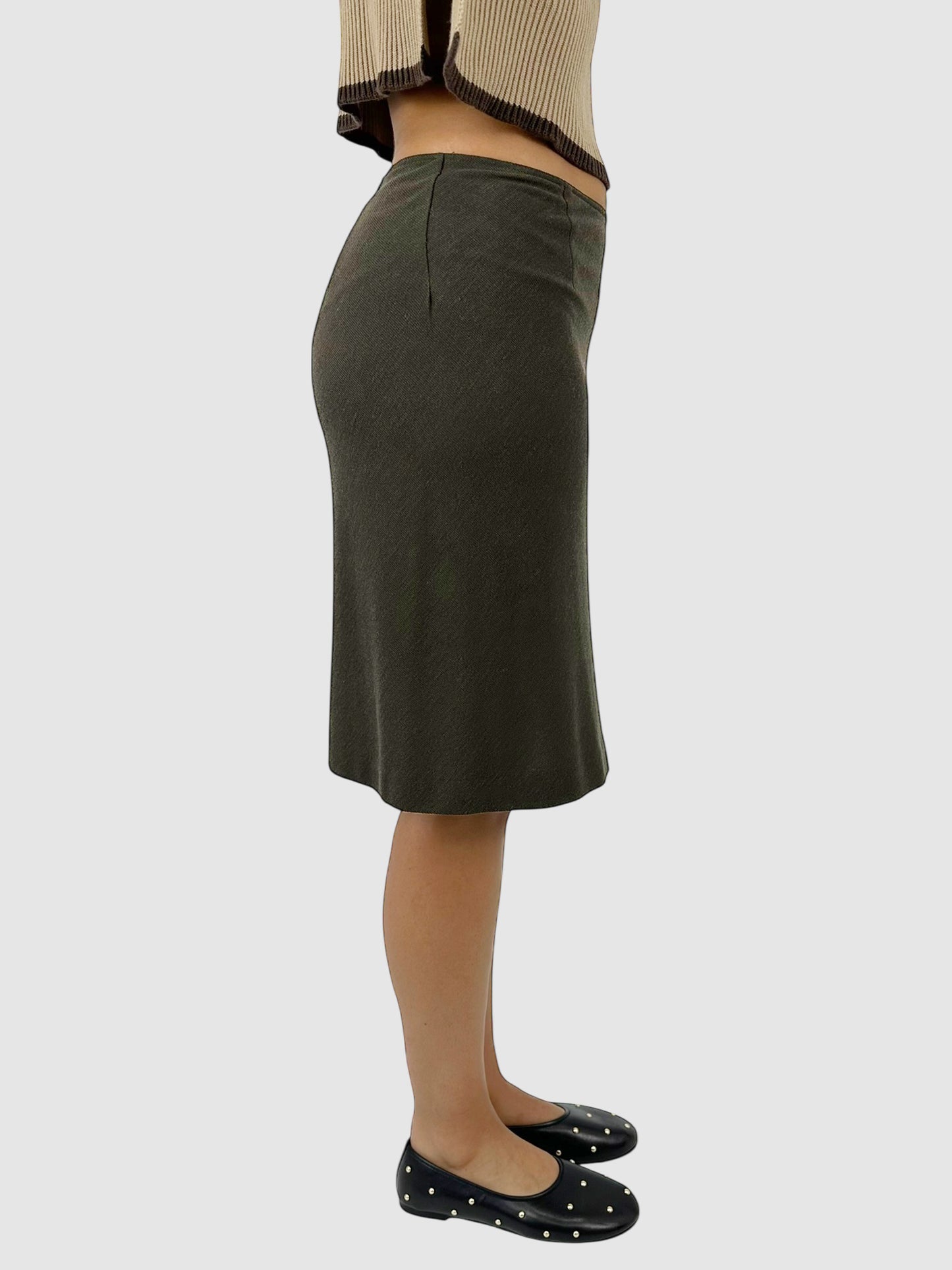 Wool Midi Skirt